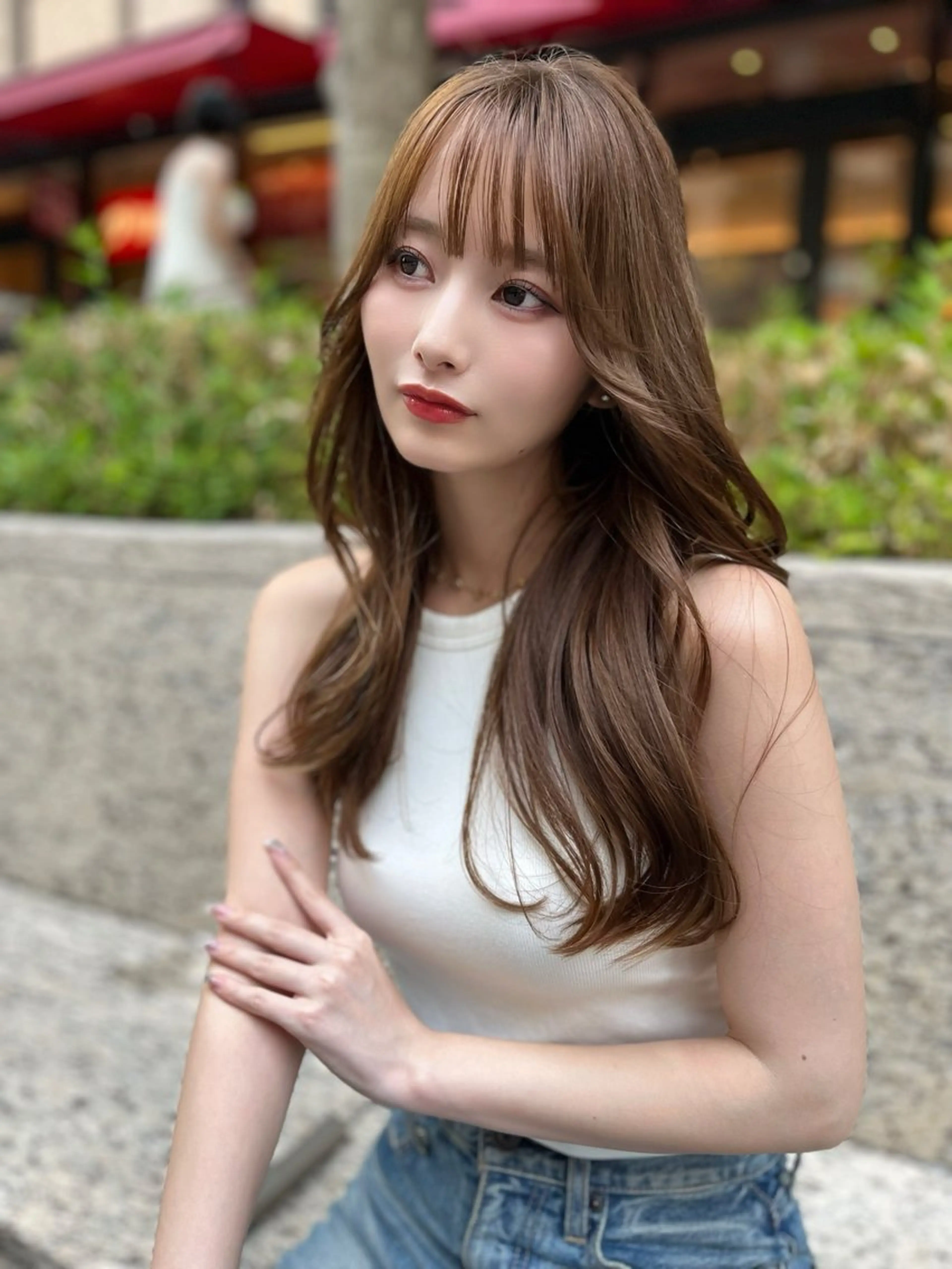 ロング カラー カット ヘアカラー トリートメント レイヤーカット顔周り /アレンジ伊藤彪真のヘアスタイル