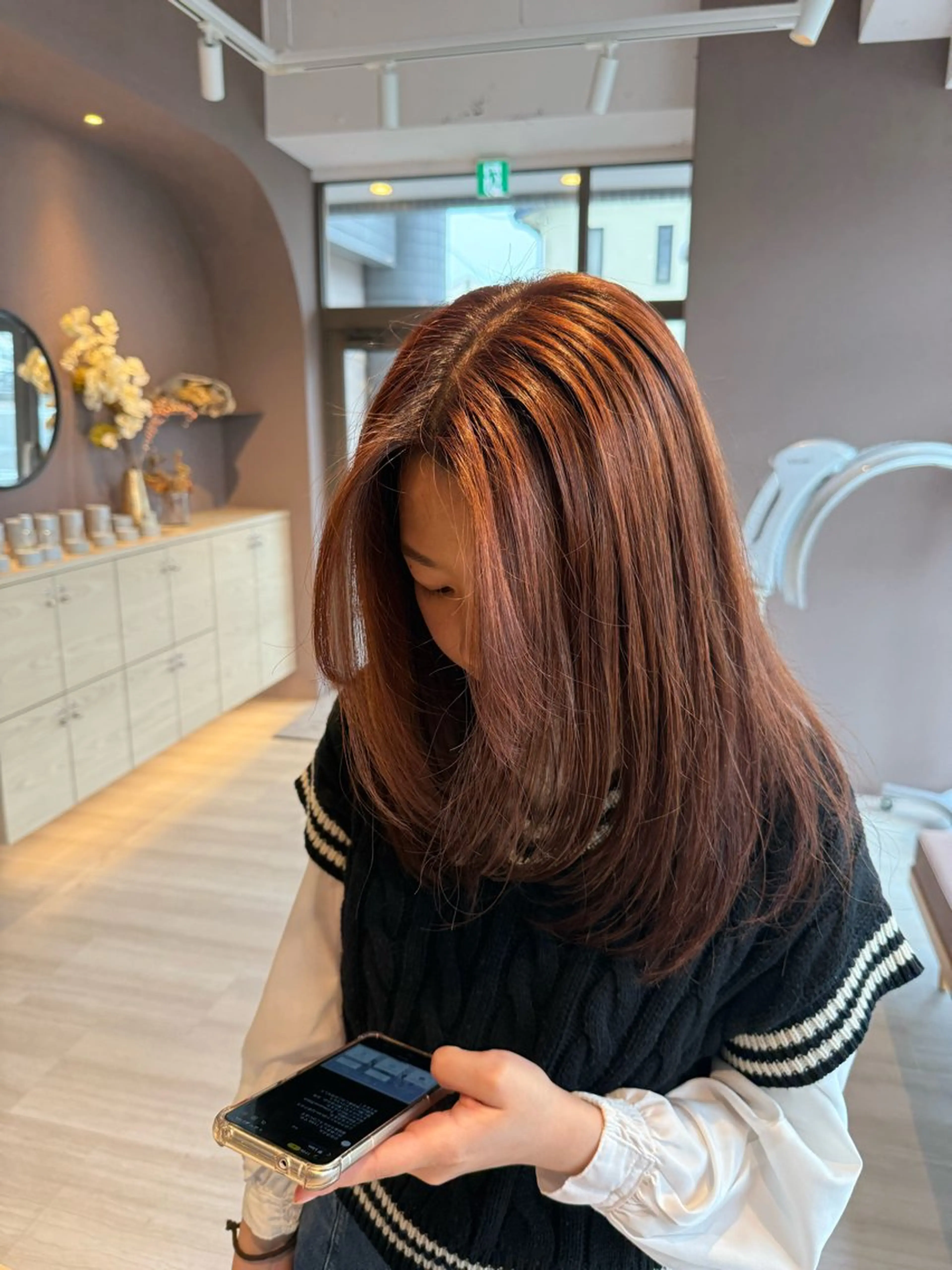 ロング レイヤーカット Lien.テラダ 各務原スタイリストのヘアスタイル