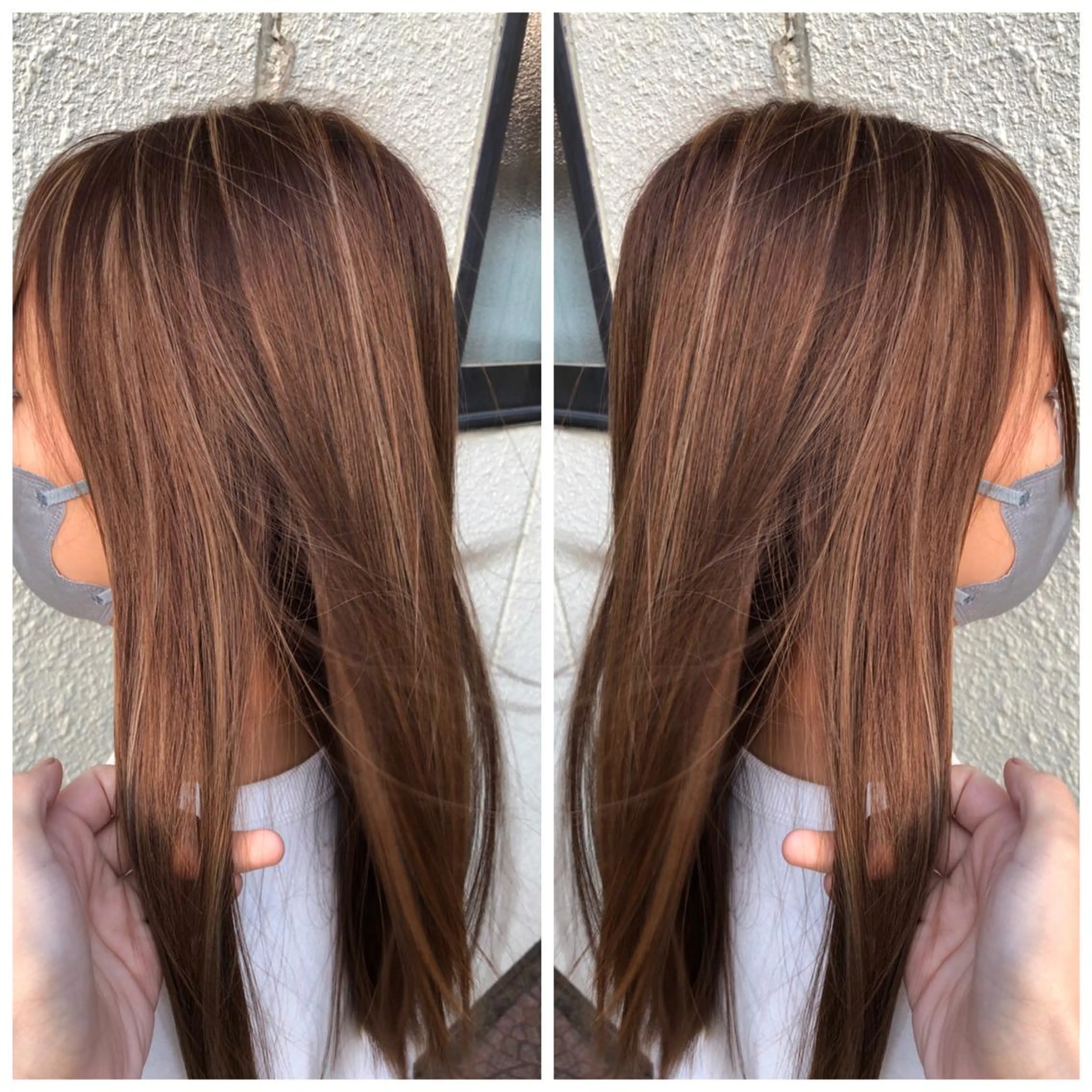 ロング 艶カラー🩵💛 NANAのヘアスタイル