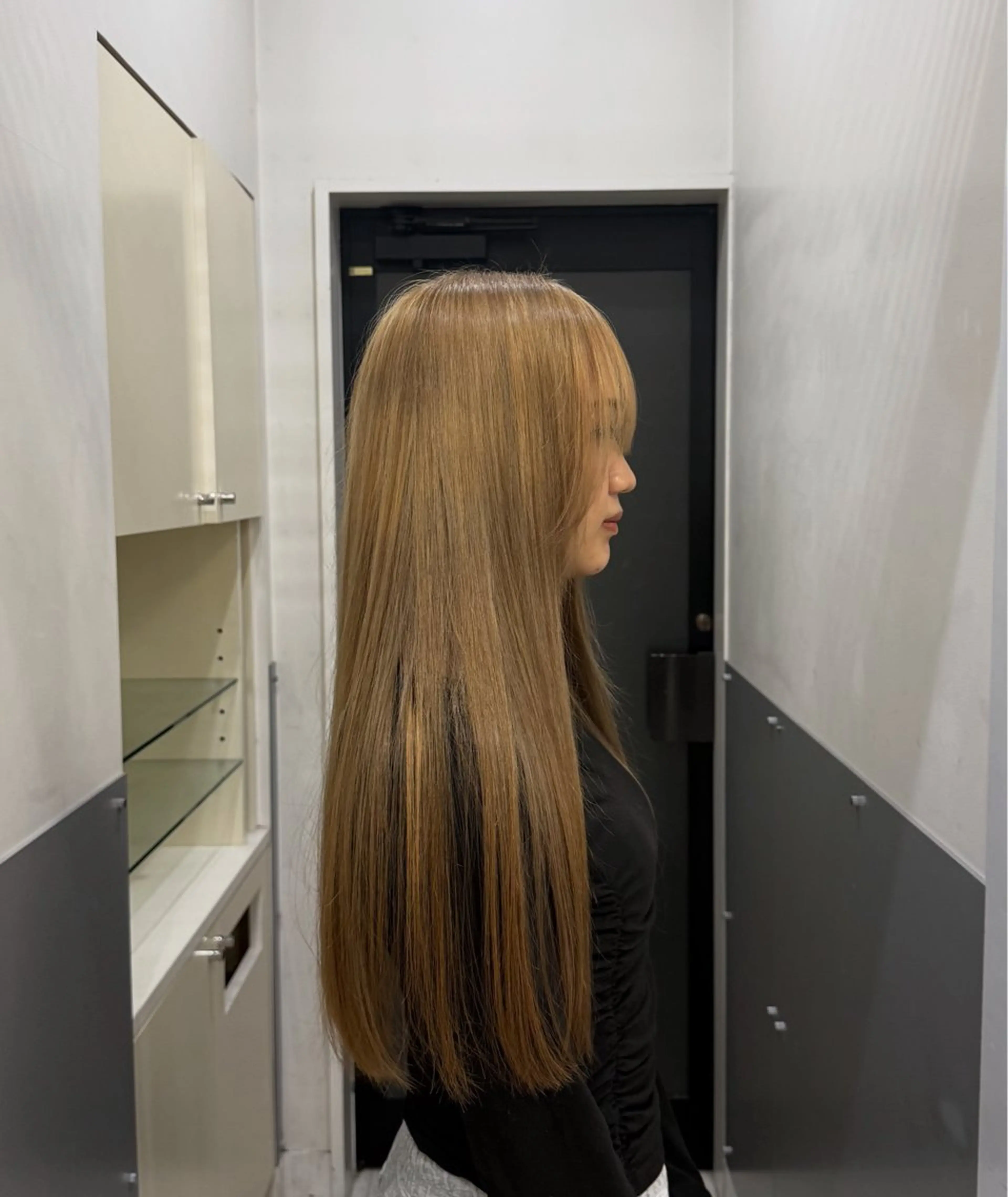 ロング 韓国風ヘア 似合わせカット ヘアカラー Hair&beauty the B  岡崎店所属・磯貝七海/カラー /ブリーチ/縮毛矯正のヘアスタイル