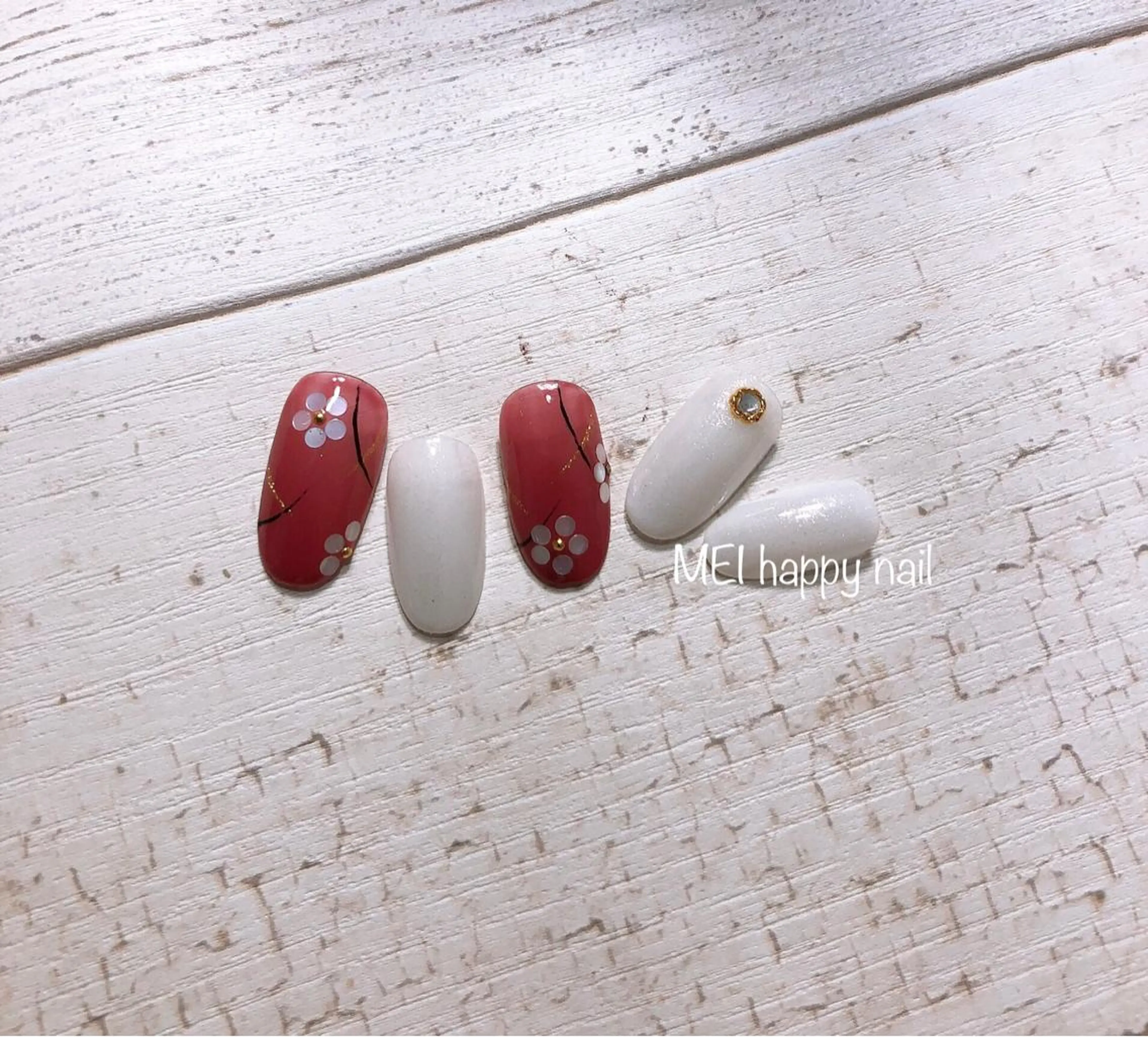 ネイル 成人式 ジェルネイル ニュアンスネイル パラジェル 春ネイル 北浦和 自爪育成ケアのネイルデザイン