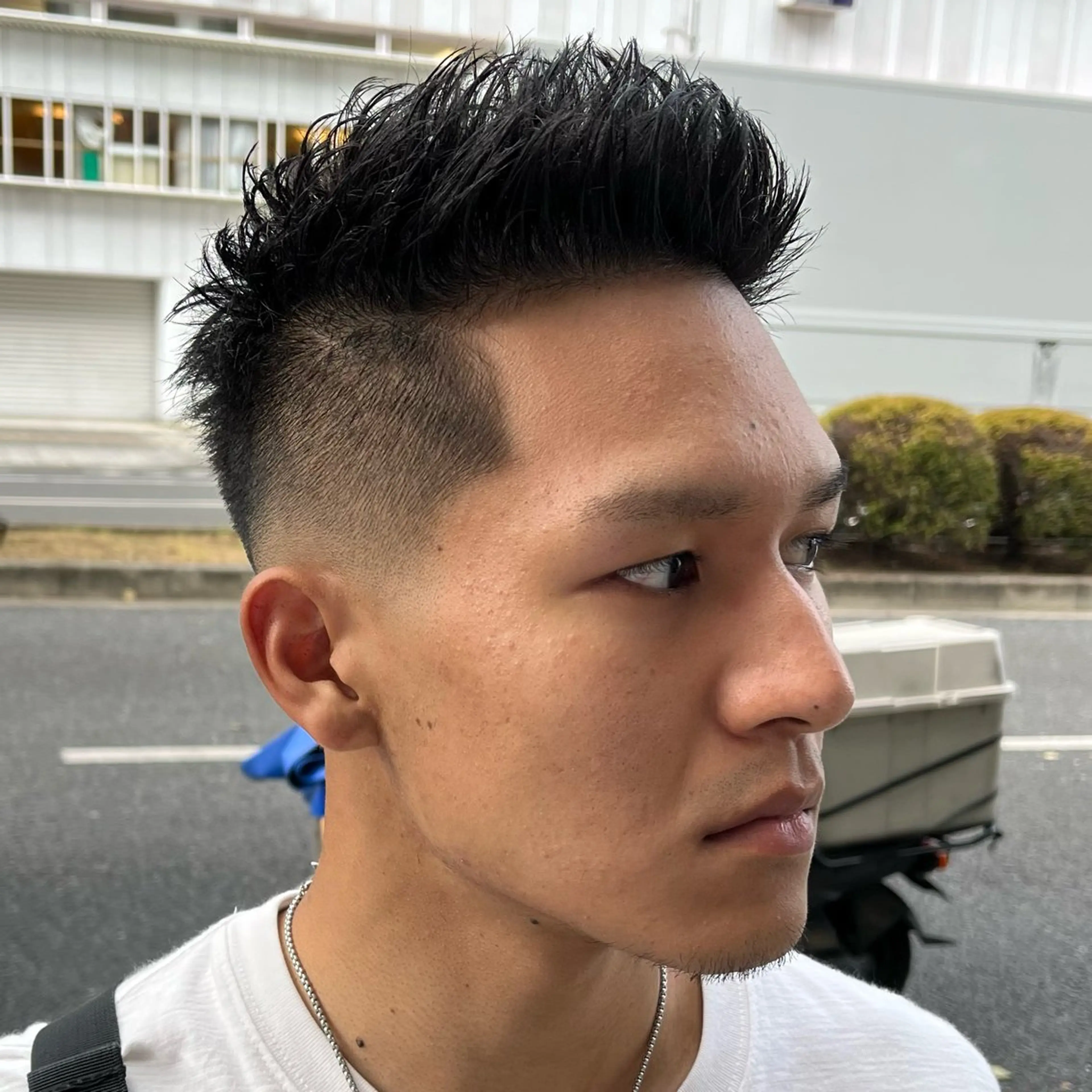 ショート メンズ フェードカット メンズパーマ スキンフェード スパイキーショート ショートヘア カット 立川/メンズパーマ 厚進太郎のヘアスタイル