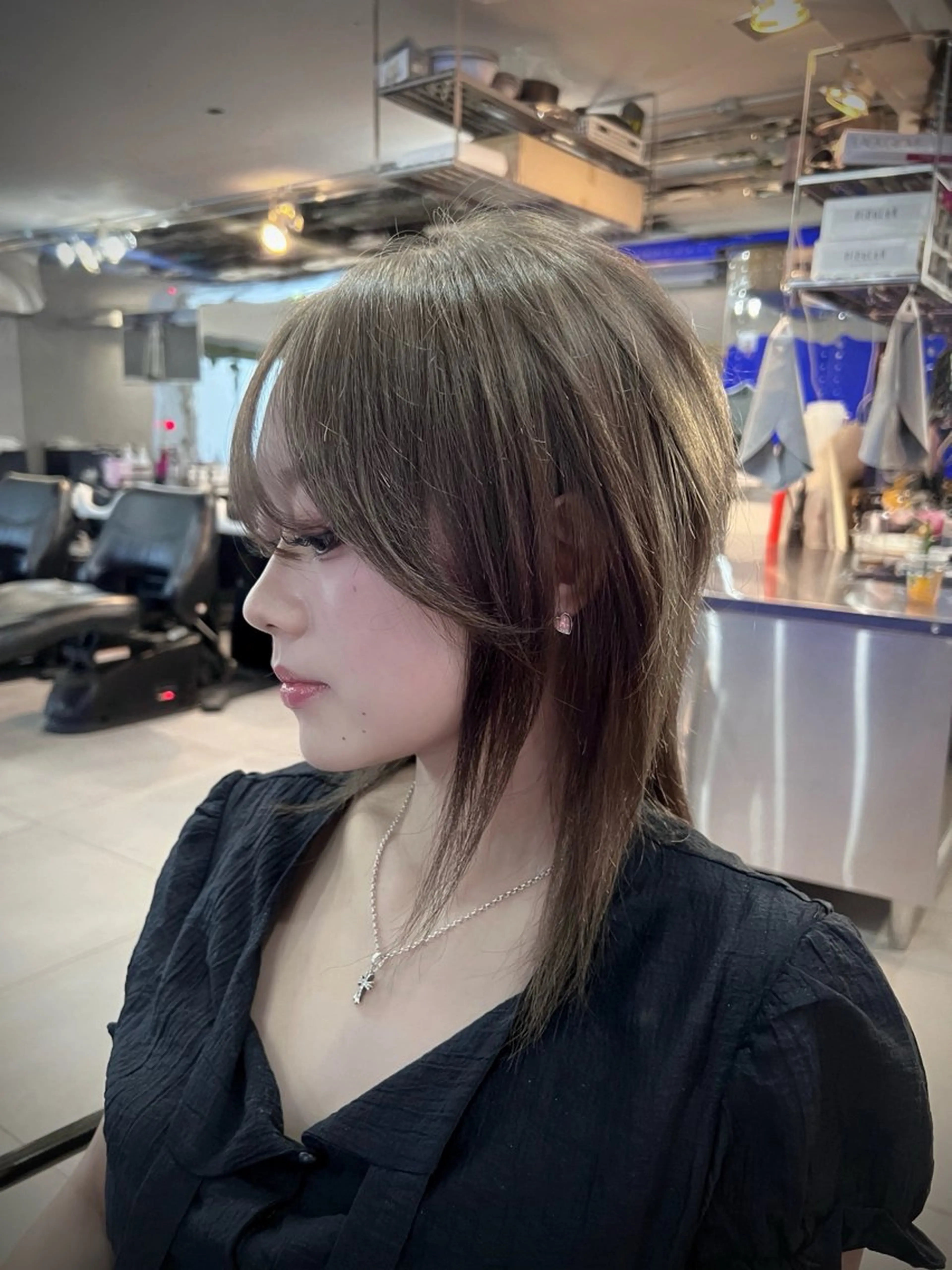 ミディアム ヘアカラー AIRA/ブリーチ ‪/透明感カラーのヘアスタイル