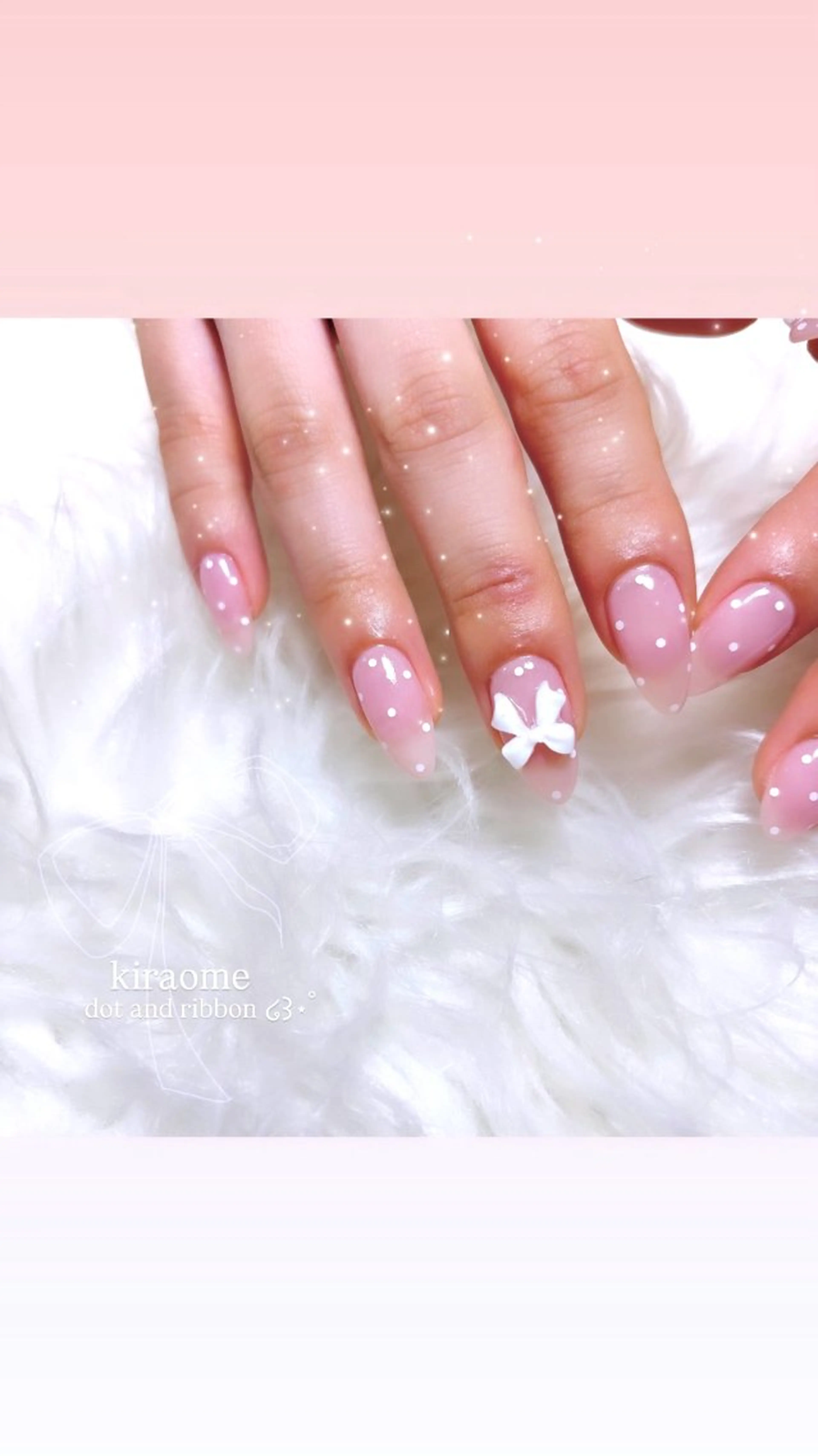 ネイル ドット ハンドネイル キラオメ Neneのネイルデザイン