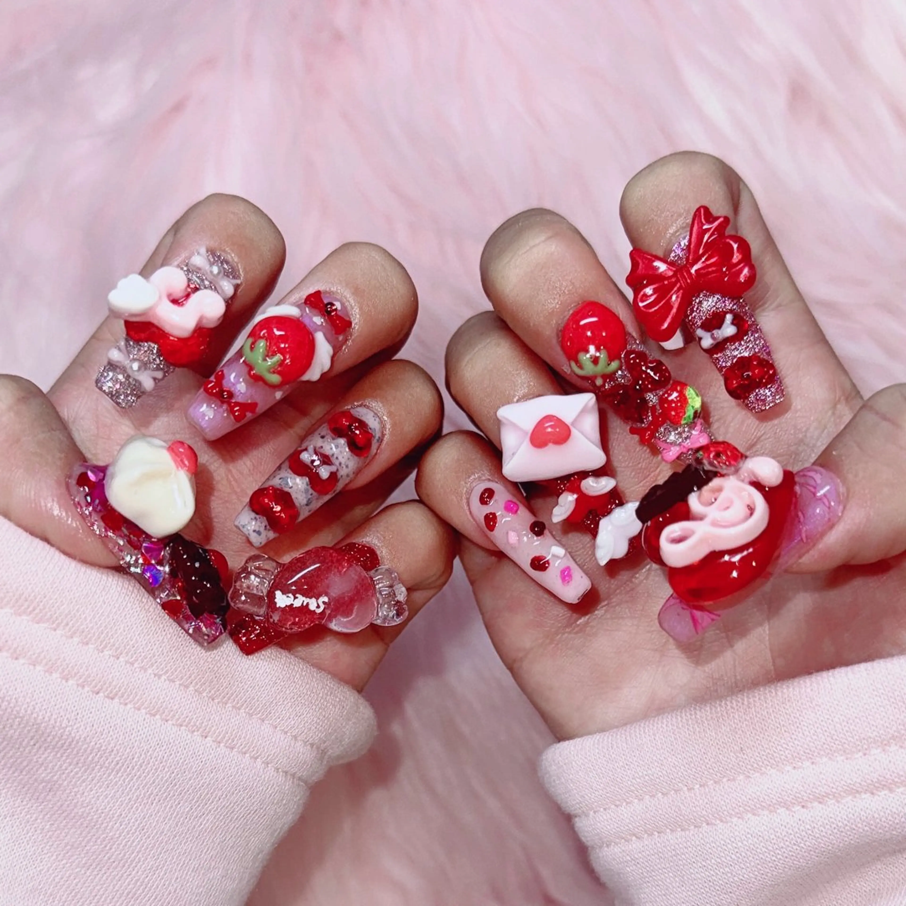 ネイル 長さ出し 持ち込み ネイルチップ ハンドネイル RIEKO🍒 ワンホン♡推しネイルのネイルデザイン