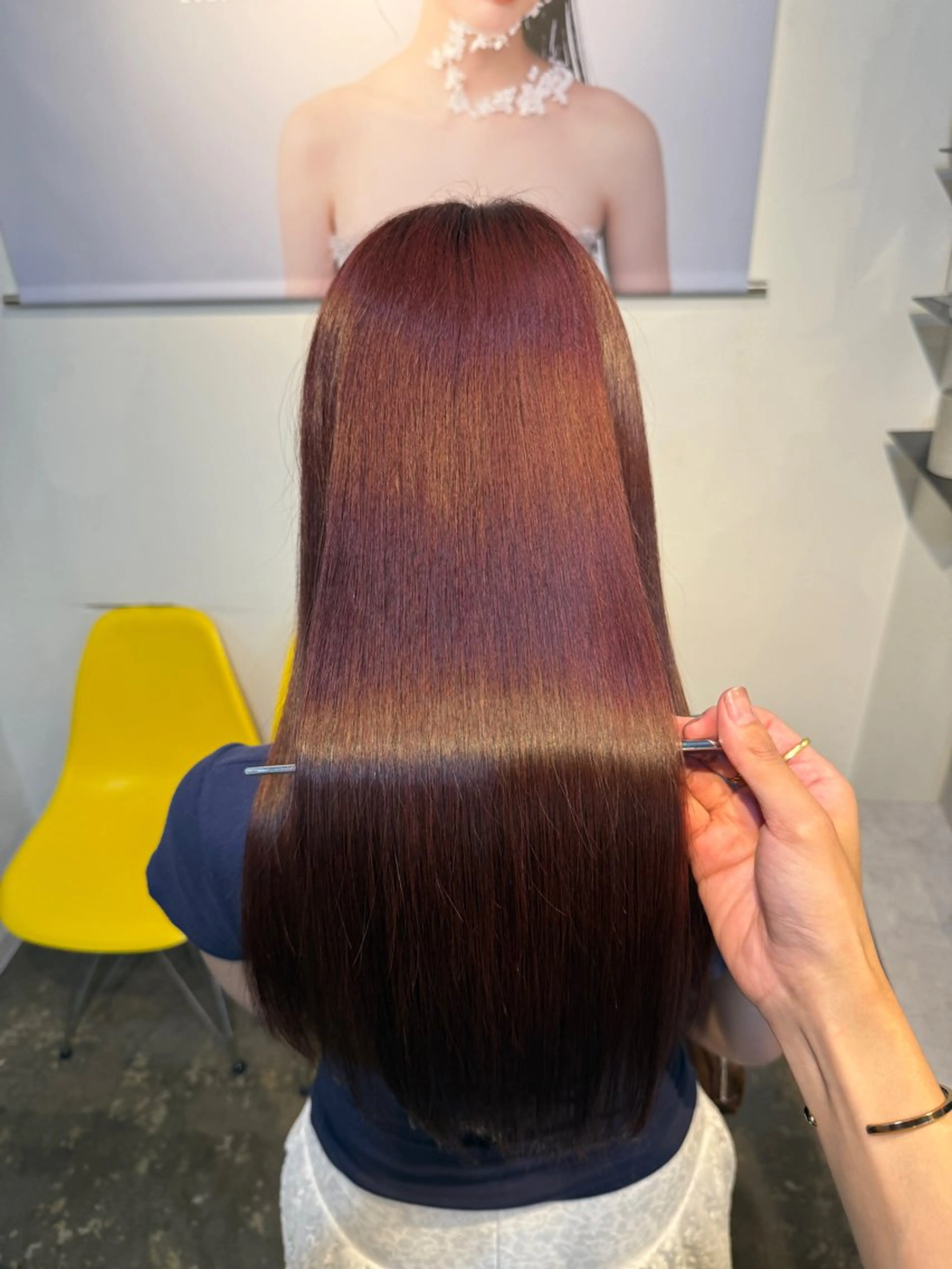 ロング ヘアカラー トリートメント 縮毛矯正/レイヤー カット⭐️SHOTAのヘアスタイル