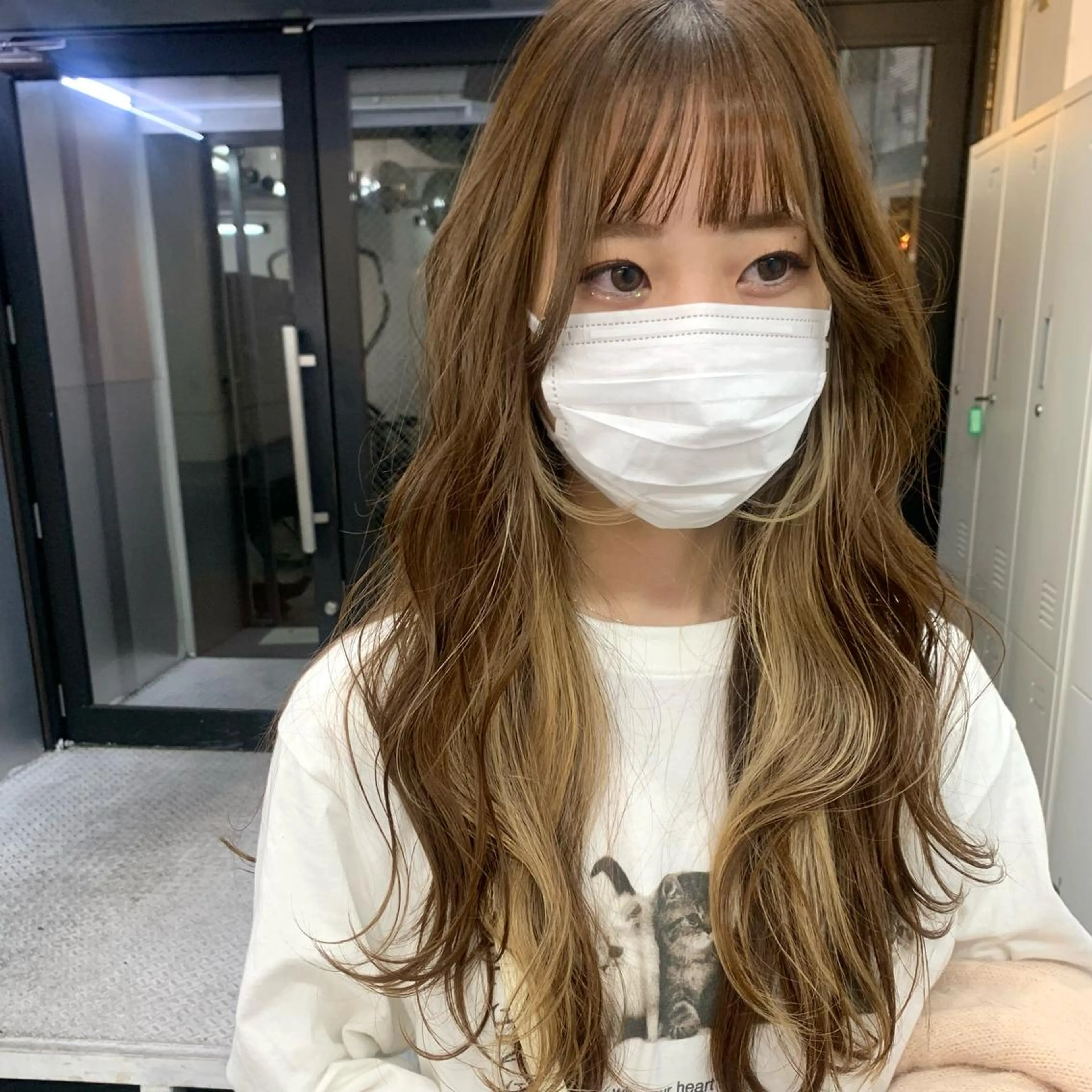 ロング カラー ヘアアレンジ ハイトーン/美髪矯正 🍃大江拓実のヘアスタイル