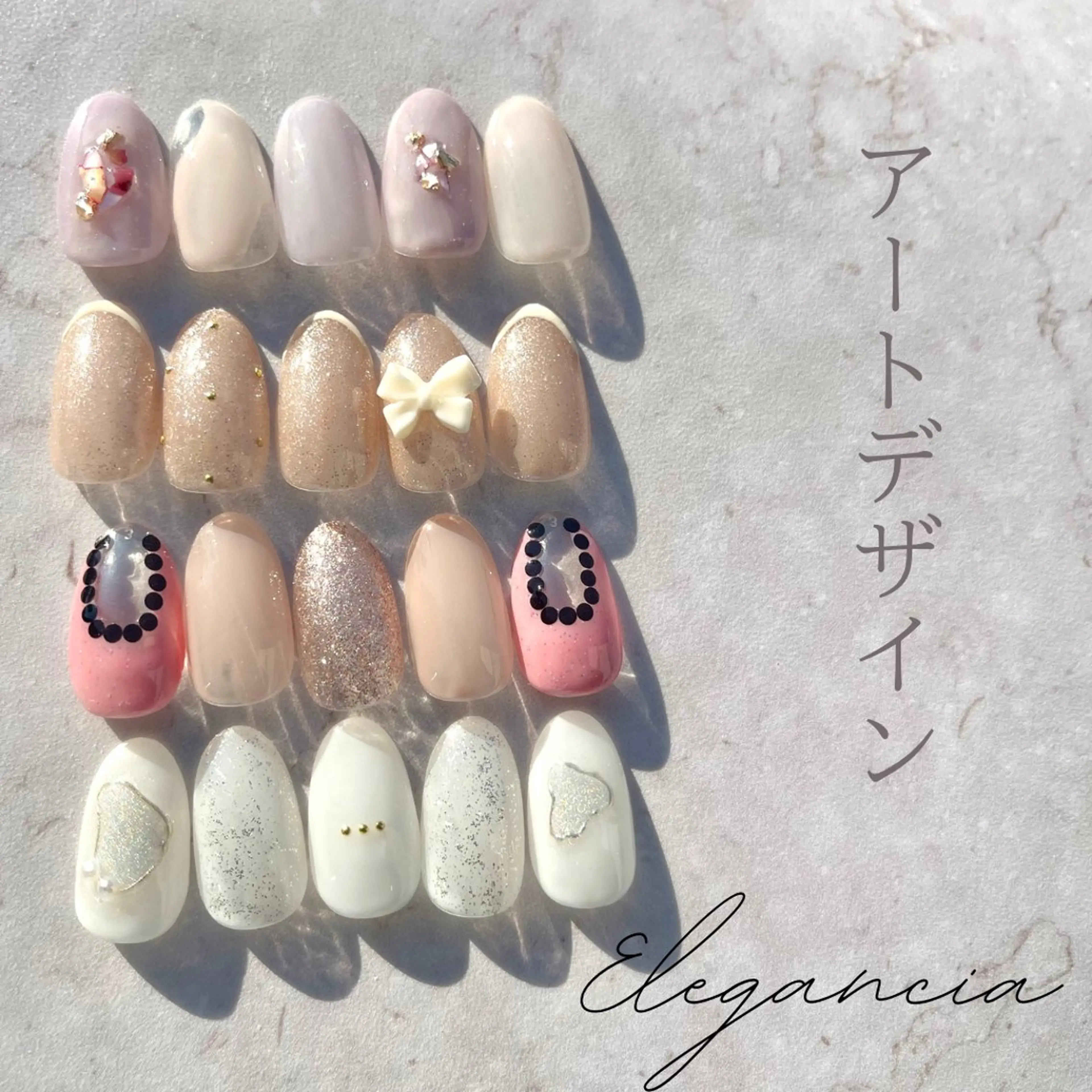 カラー ネイル ハンドネイル Elegancia. Hiromiのネイルデザイン