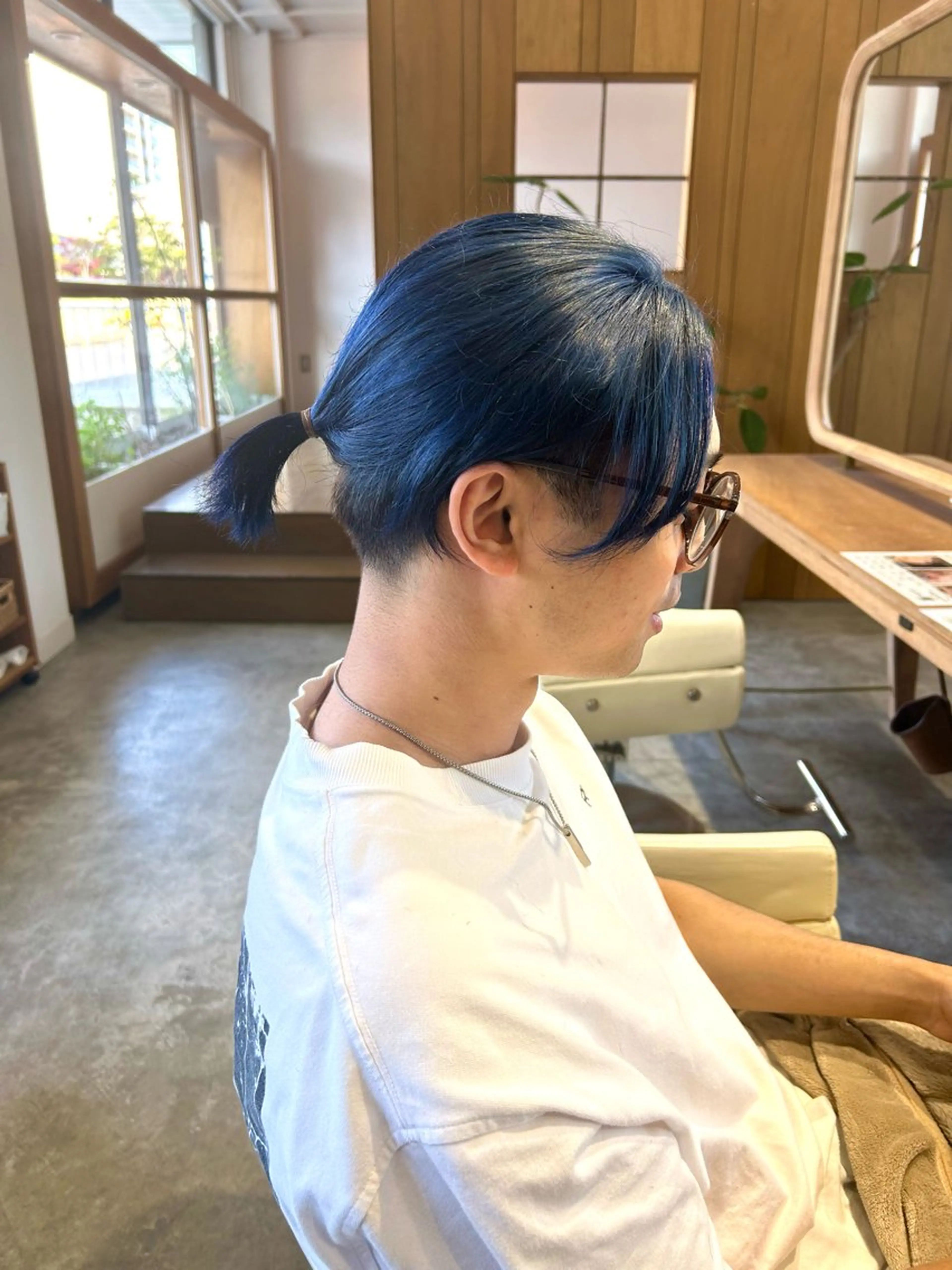 ショート メンズ メンズハイトーン メンズインナーカラー マンバンヘア メンズウルフカット トリートメント カット ヘアカラー 佐藤 悠生 メンズパーマ.カットのヘアスタイル