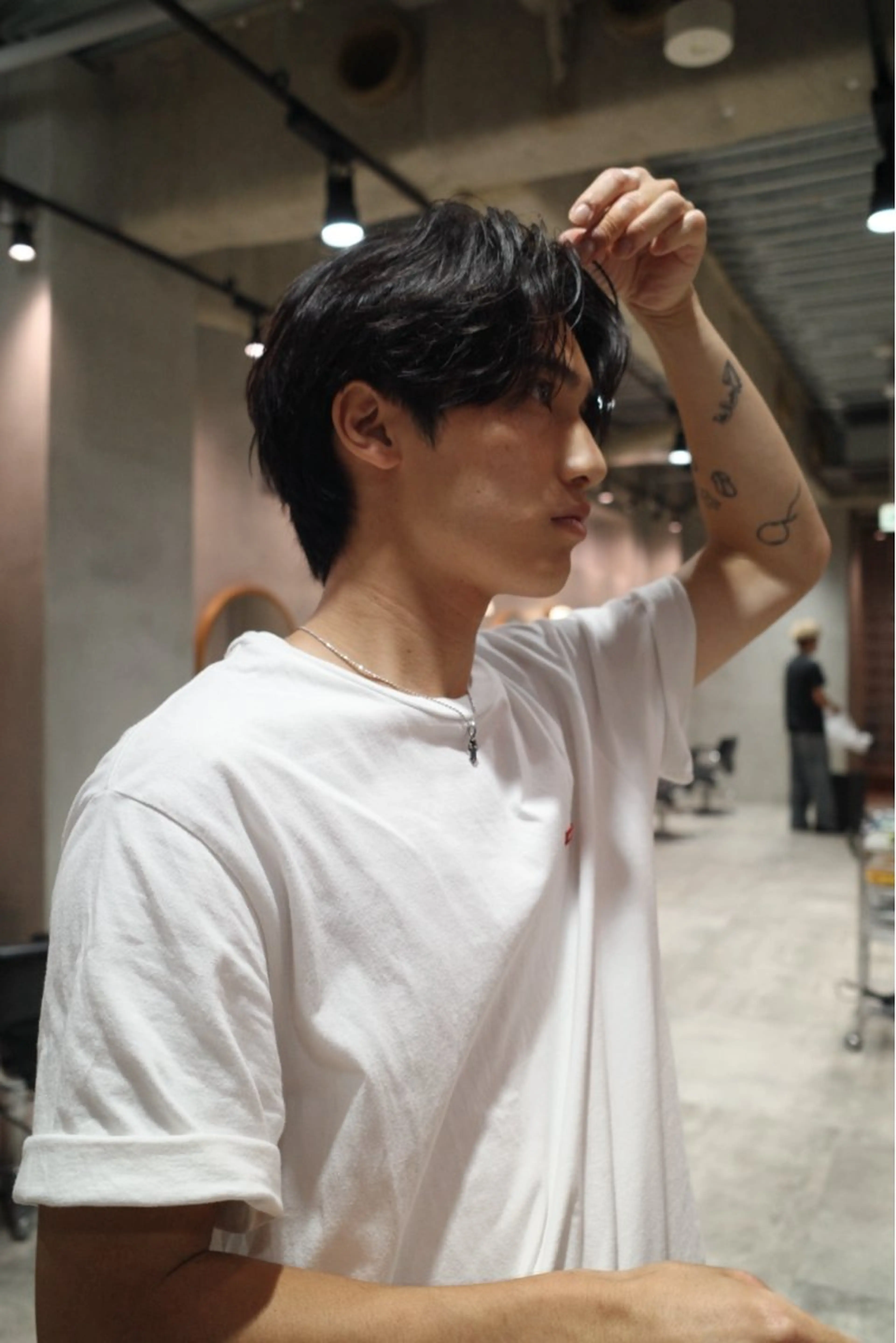 ミディアム パーマ パーマ 山口 ヒロトのヘアスタイル