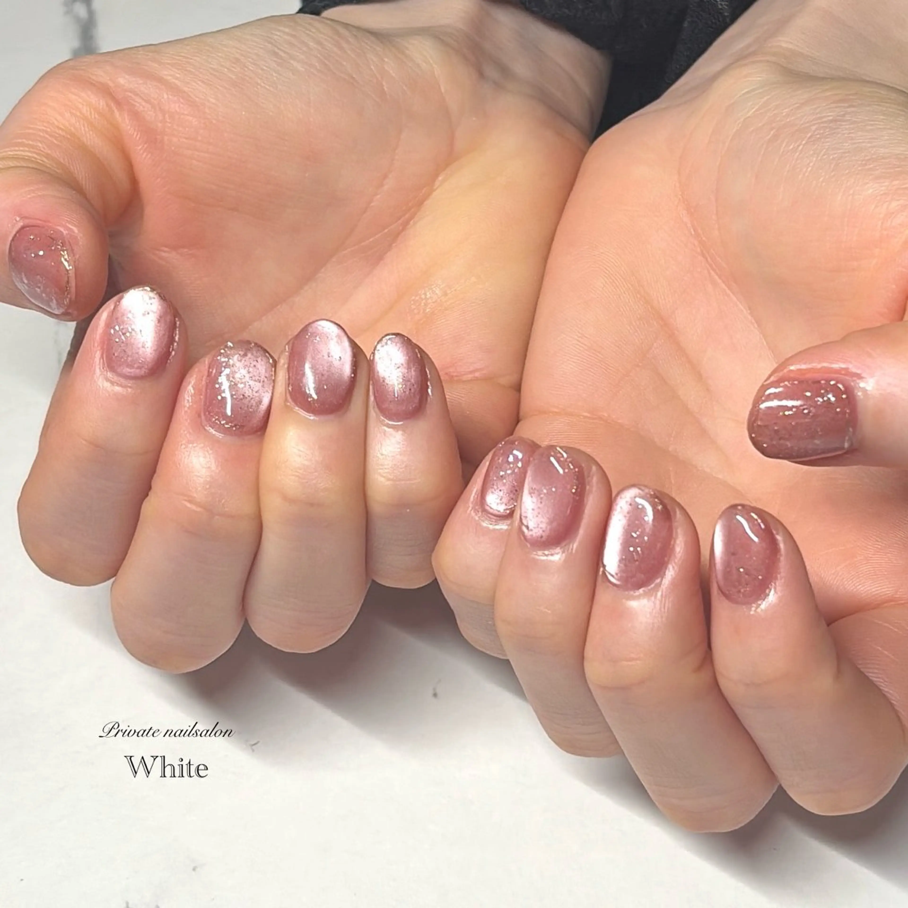 ネイル ラメ(グリッター) マグネットネイル ハンドネイル SAKASHITA KEIのネイルデザイン