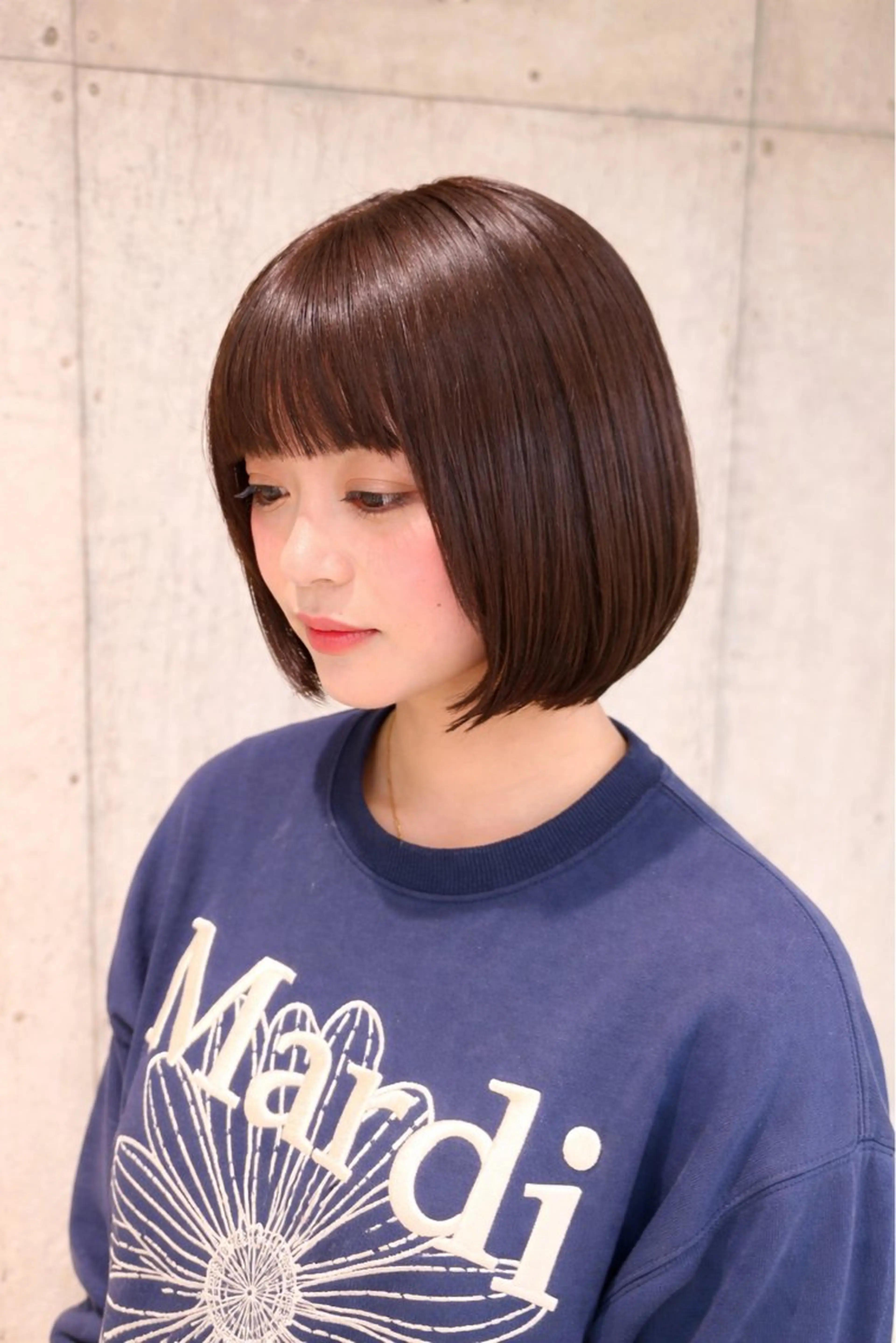 ミディアム カラー ヘアアレンジ カット ヘアカラー トリートメント ボブ×透明感カラー 特化・リクト💥のヘアスタイル