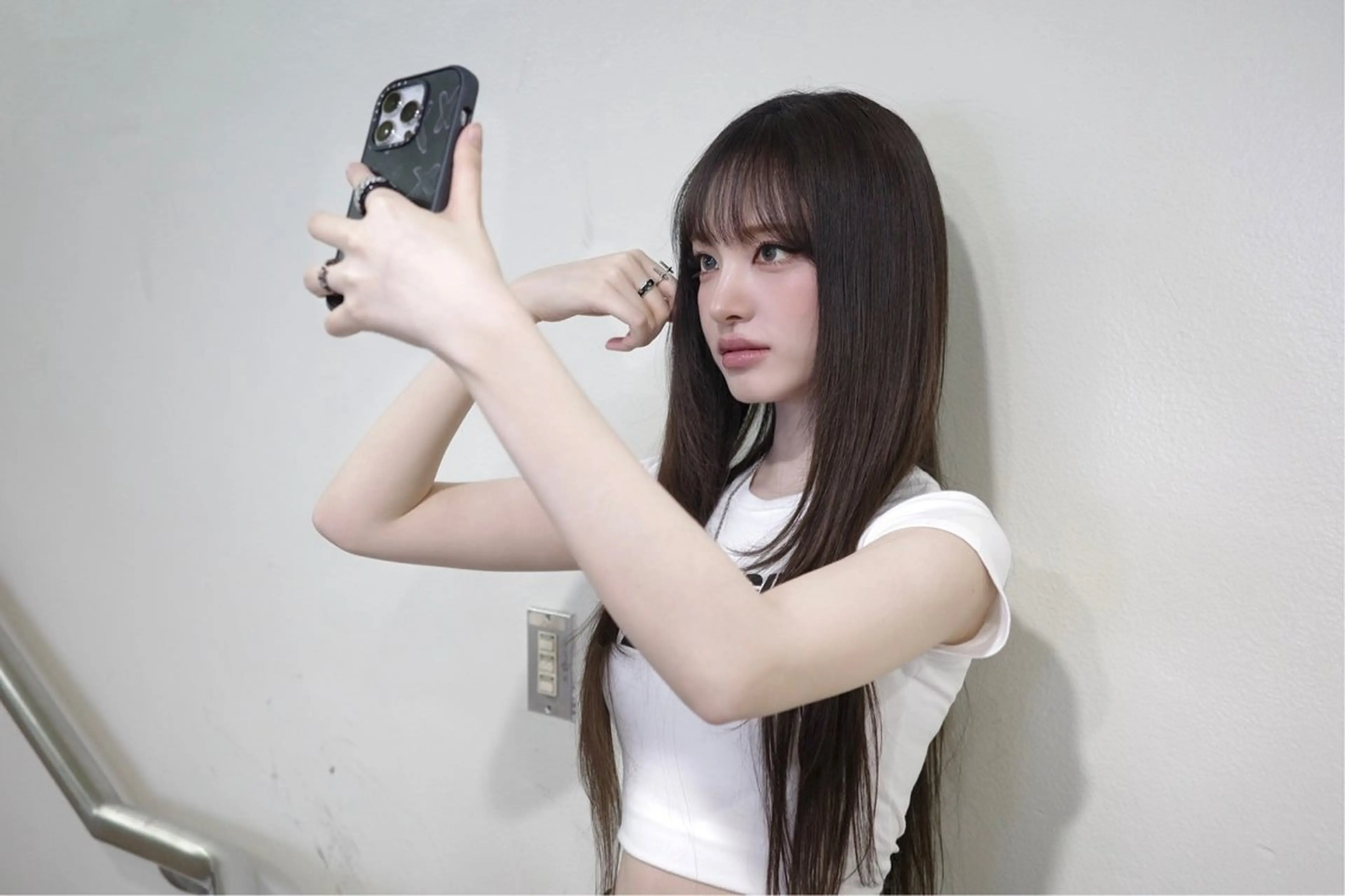 ロング カラー カット ヘアカラー トリートメント 韓国技術習得者🩰 narumi🤍のヘアスタイル