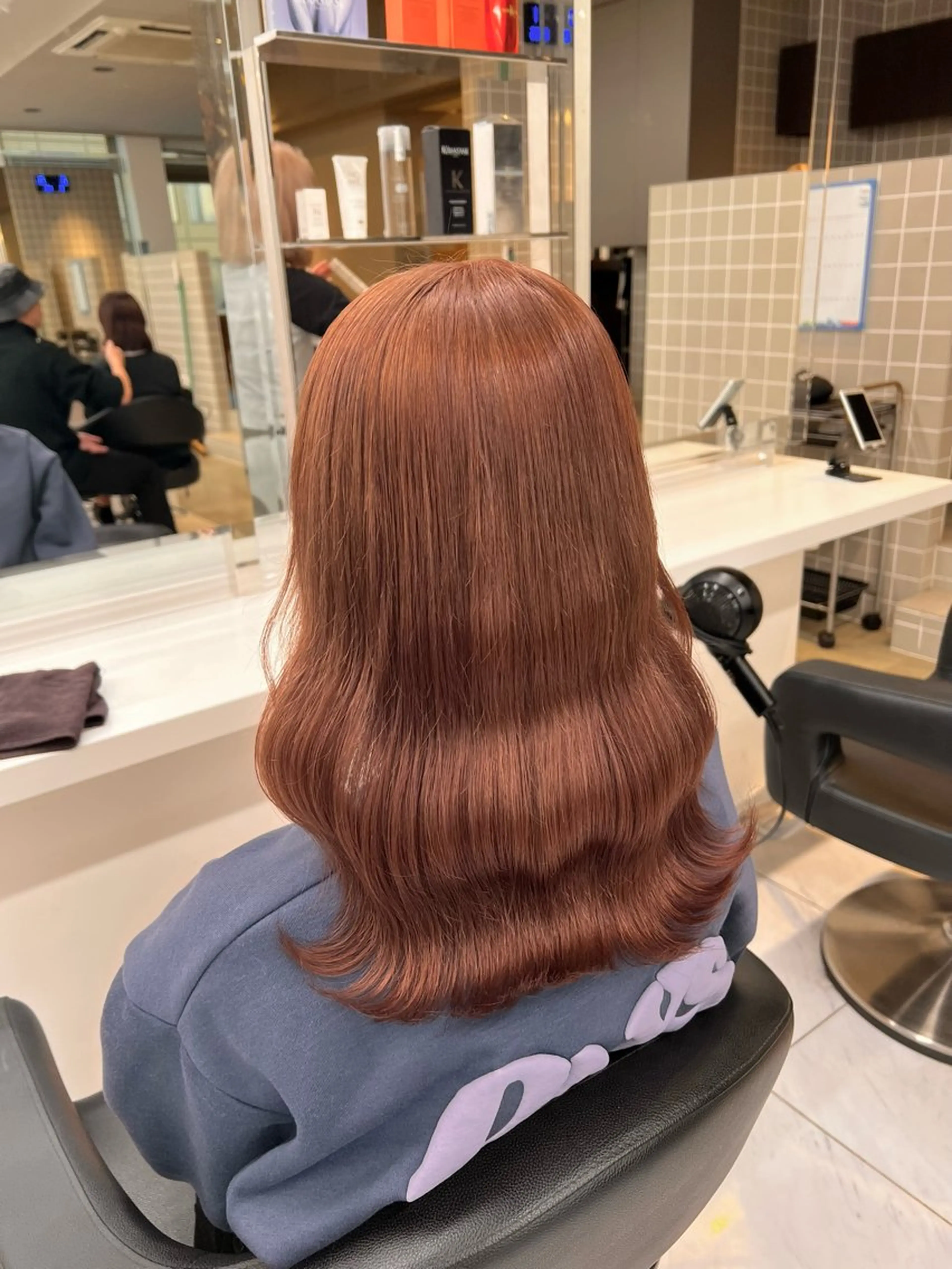 セミロング カラー 💖札幌カラー 指名No.1💖玲奈のヘアスタイル