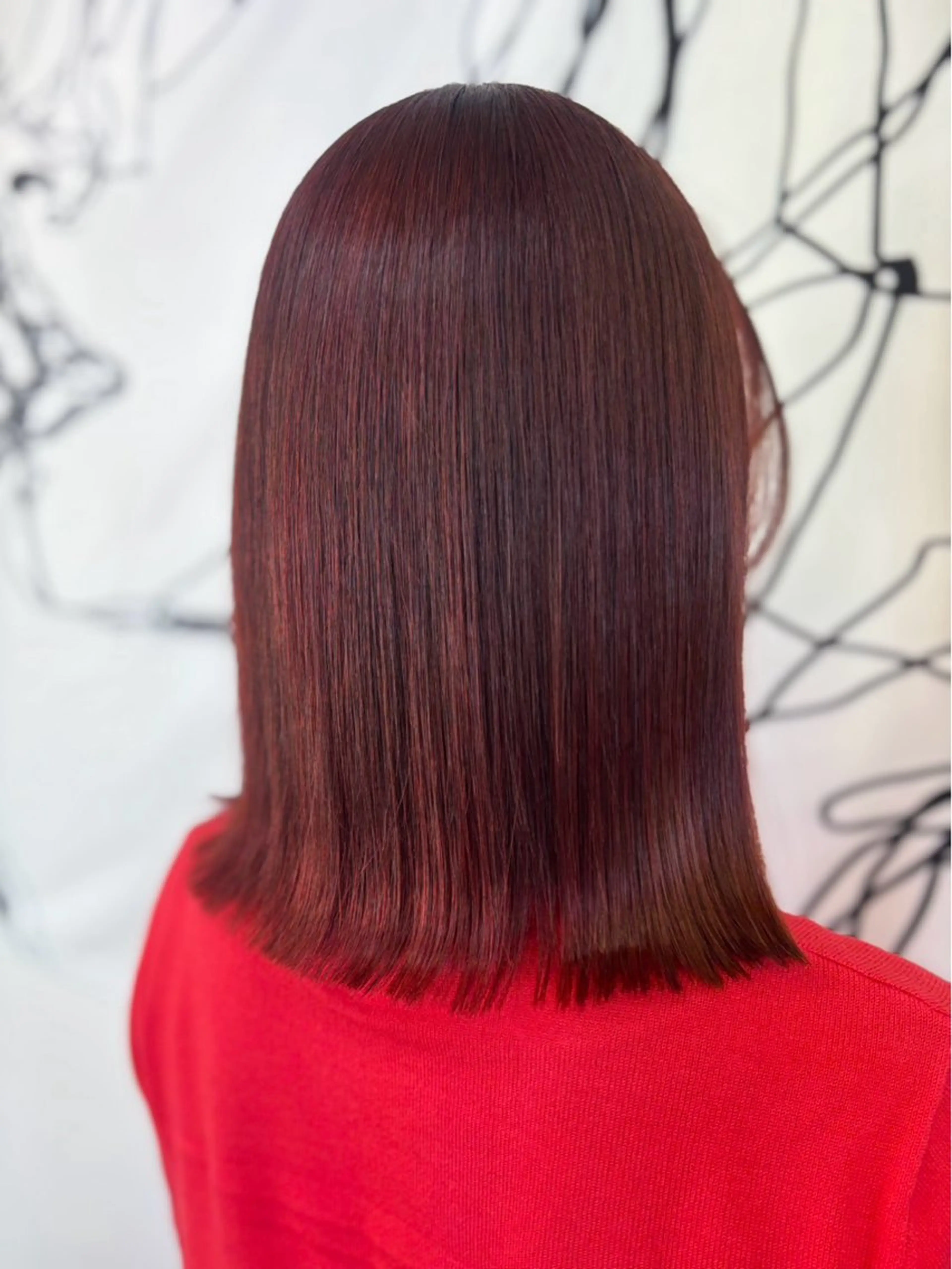 ミディアム カラー カット ヘアカラー 田中 翔隆のヘアスタイル