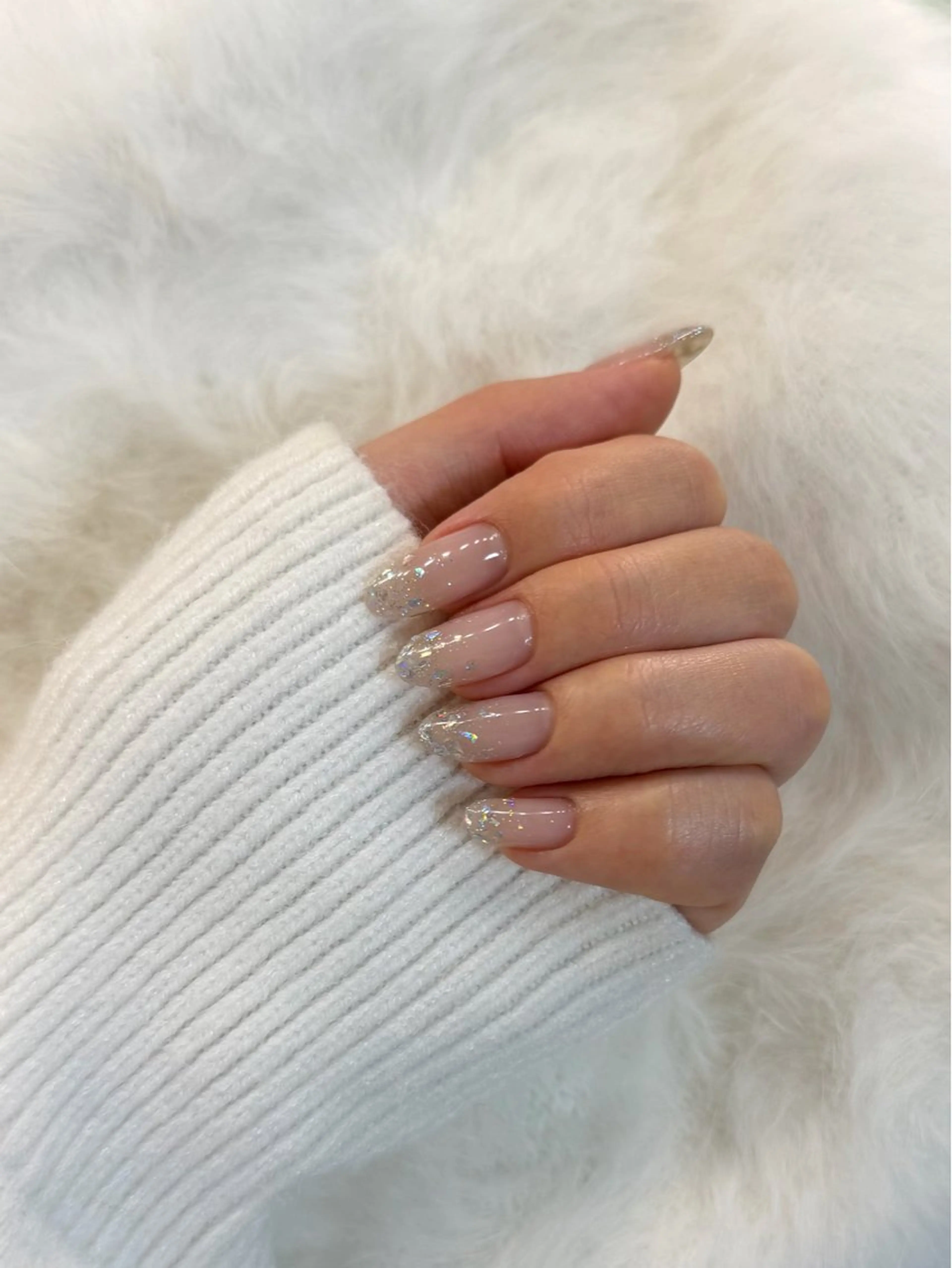 ネイル グラデーション ラメ(グリッター) ラメグラデーション ハンドネイル LOI nail 初生店otohaのネイルデザイン