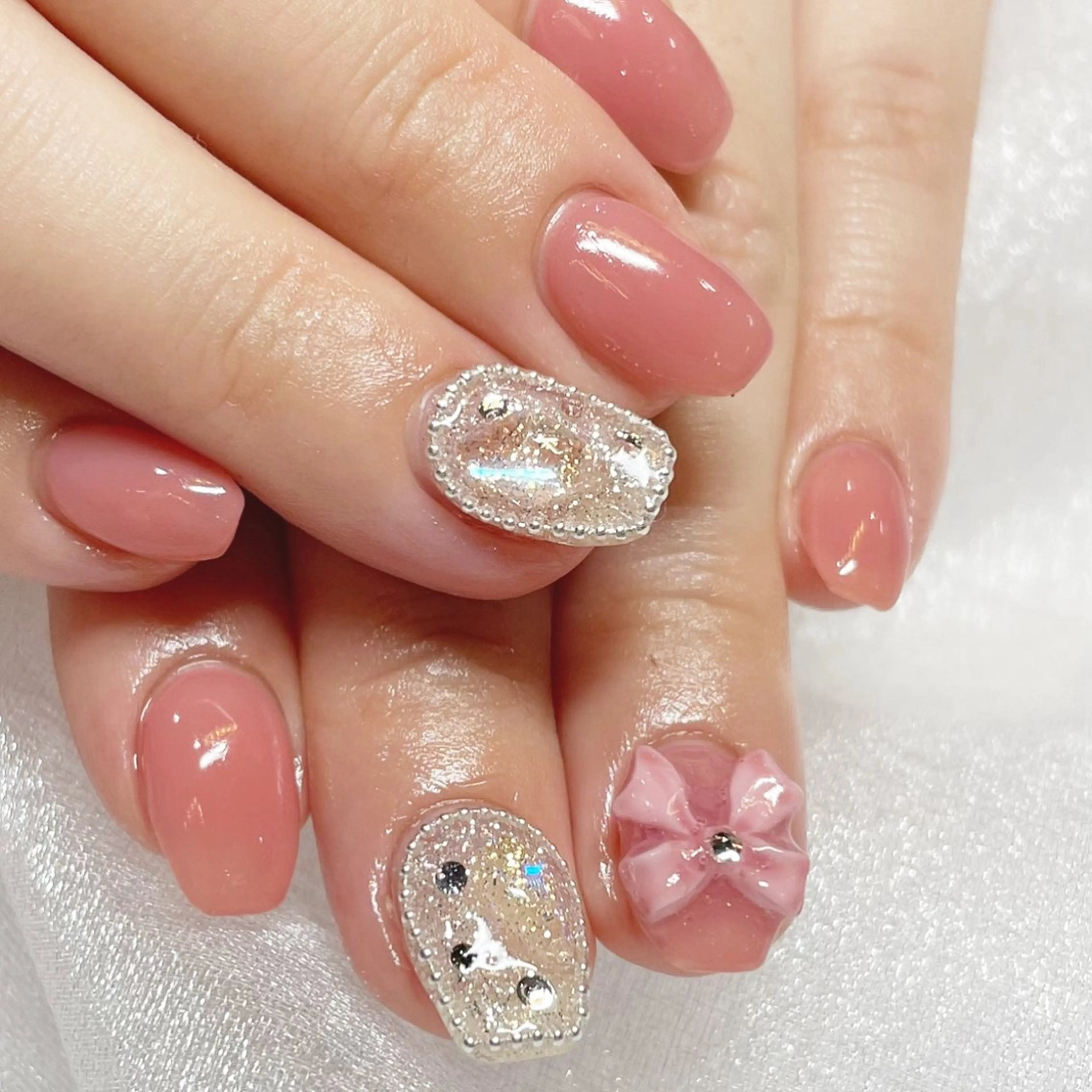 ネイル リボン Tsukahara 🌷仙台PARCOのネイルデザイン