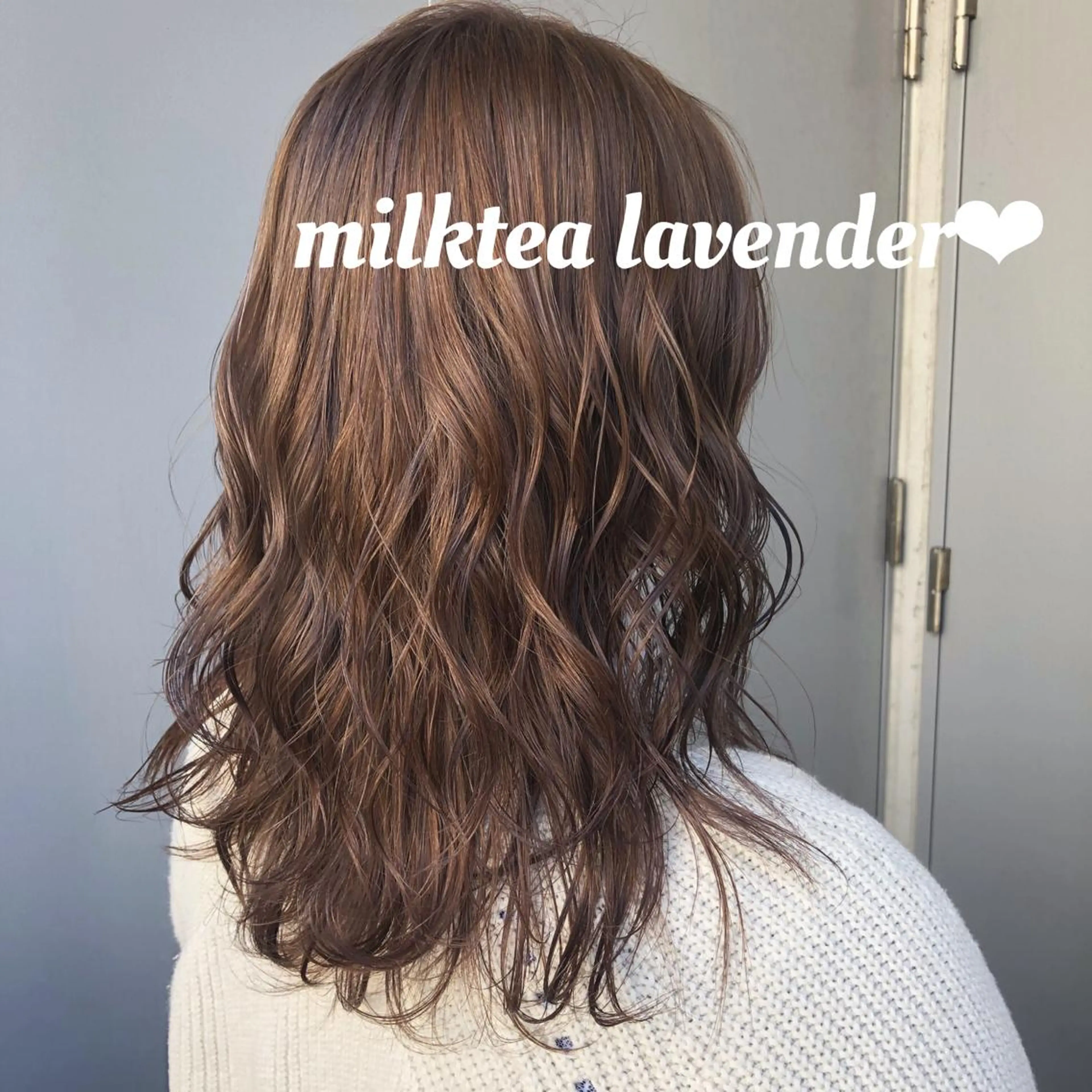 セミロング カラー ヘアカラー Qin shaire salon 原宿店所属・レイヤーカット 韓国ヘアayameのヘアスタイル