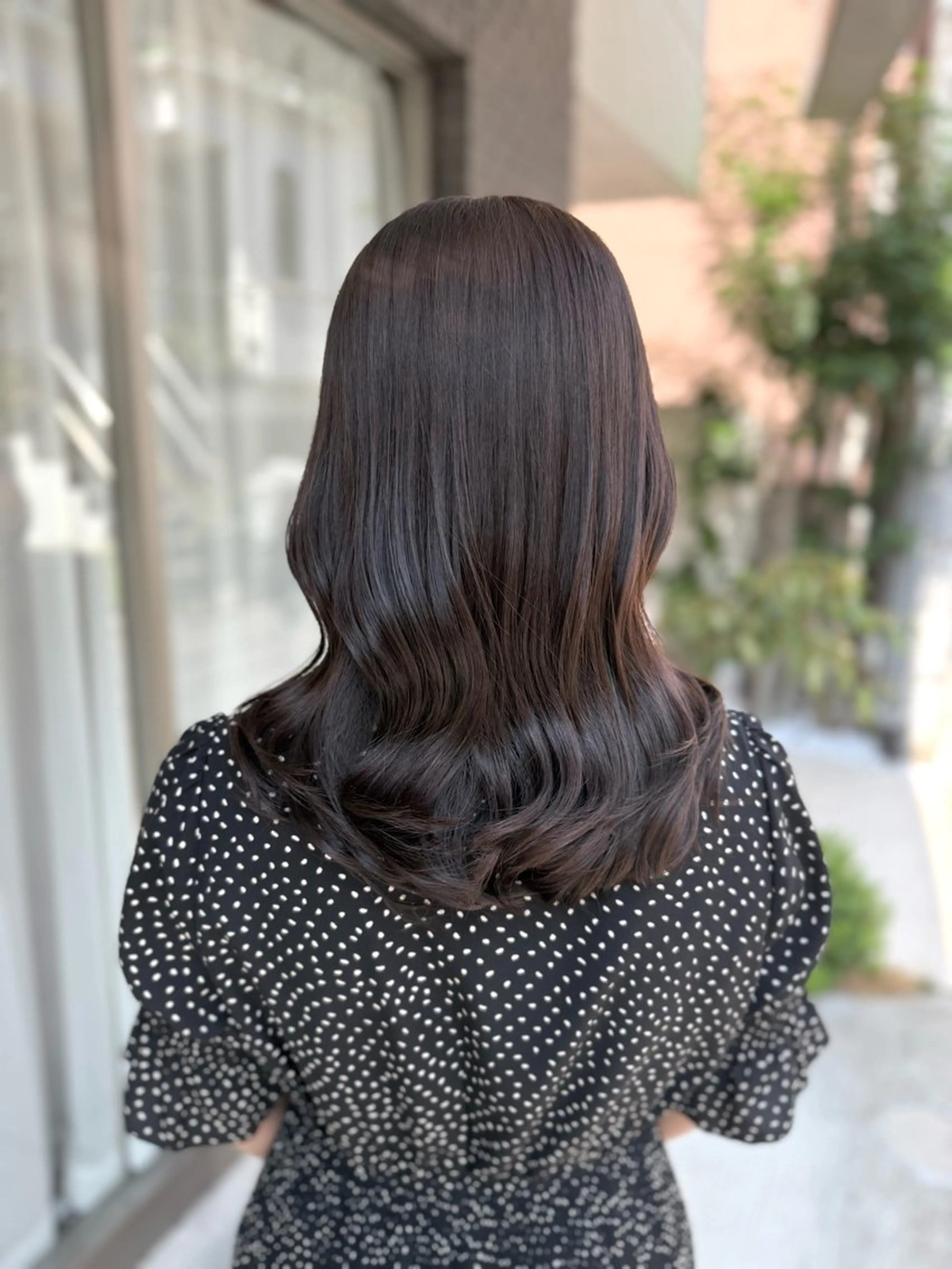 セミロング カラー グレージュ カット ヘアカラー トリートメント グレージュ/レイヤー /韓国ヘア/RISAのヘアスタイル