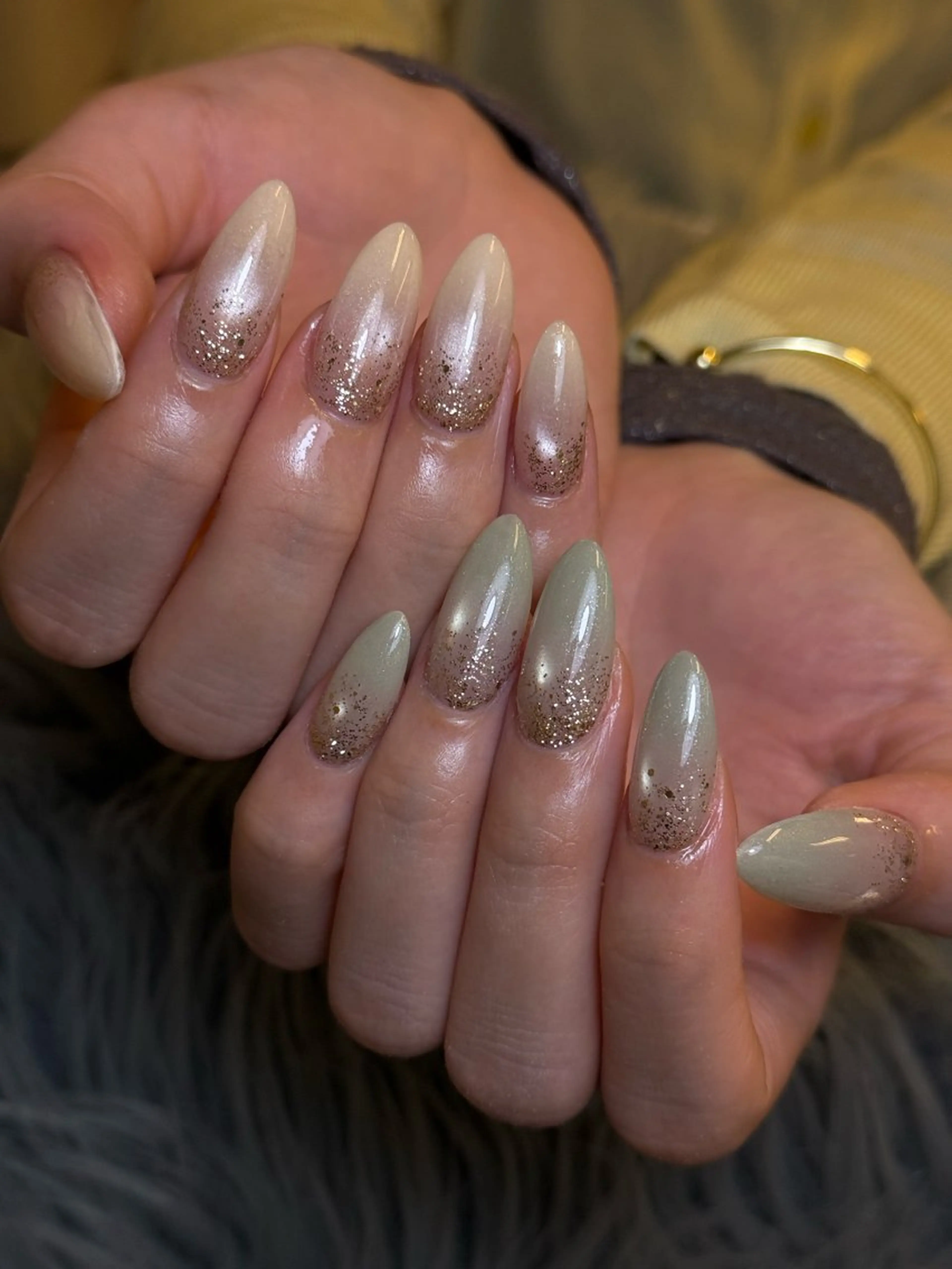 ネイル クリアネイル グラデーション マグネットネイル ハンドネイル nail salon h🎀小夏のネイルデザイン