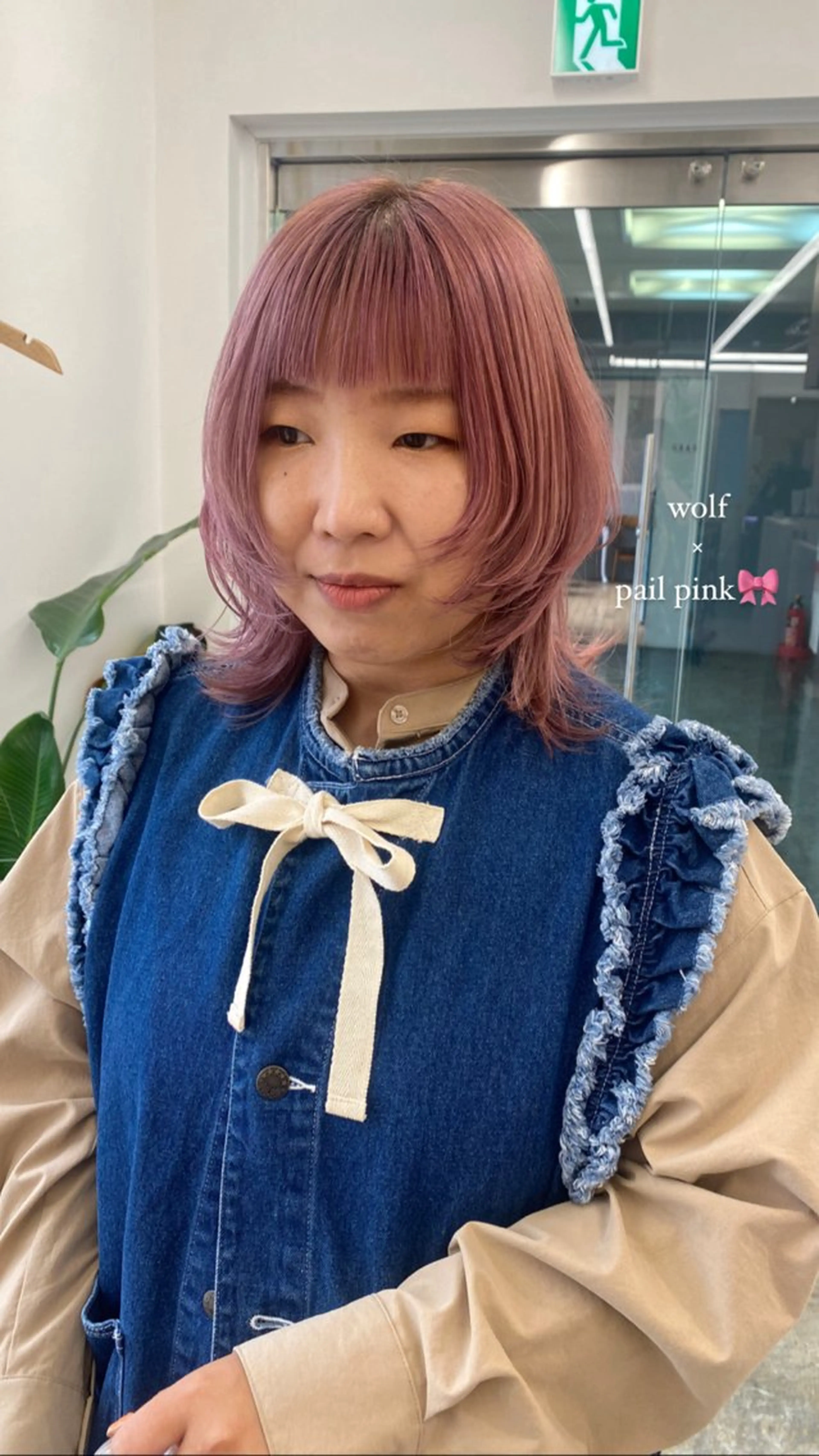 ミディアム カラー ヘアアレンジ ブリーチ ピンクカラー ヘアカラー ボブ /ニュアンス/ satomi🧸💖のヘアスタイル