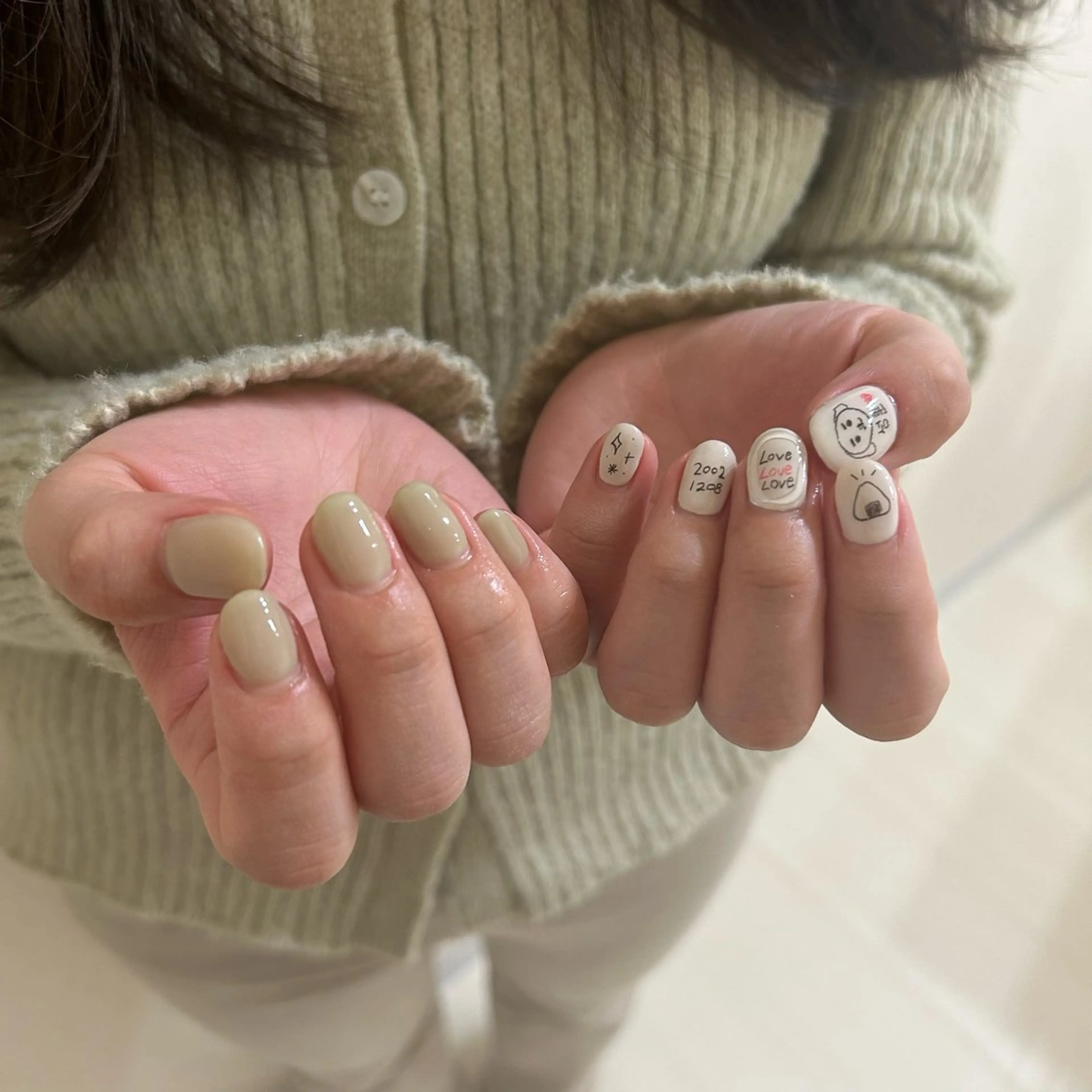 ネイル ブルー フットネイル ジェルネイル キラキラネイル 韓国ネイル RooM -mizuki-のネイルデザイン