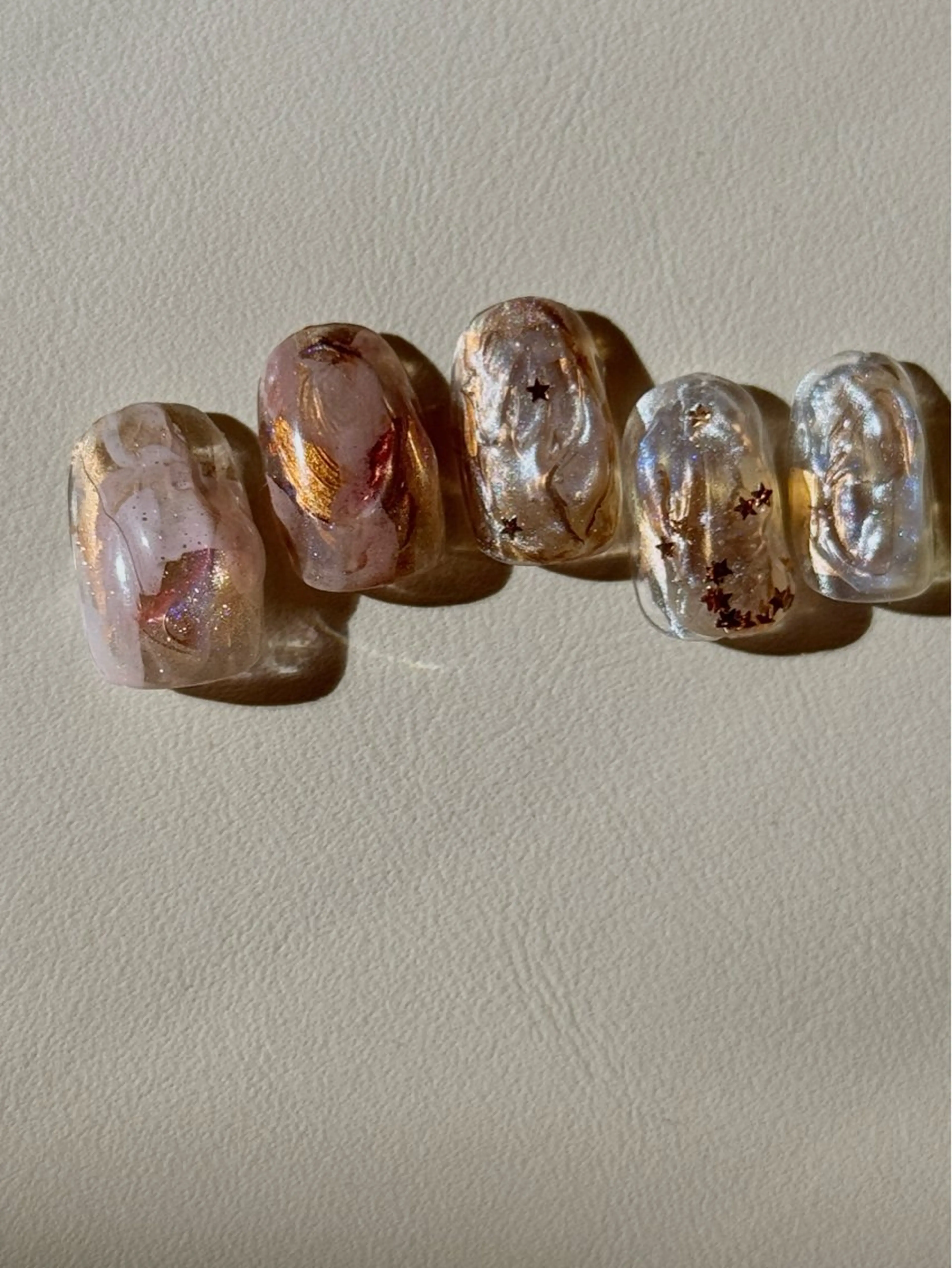 ネイル ハンドネイル なんば堀江/育爪施術 ニュアンス✻Kaphのネイルデザイン