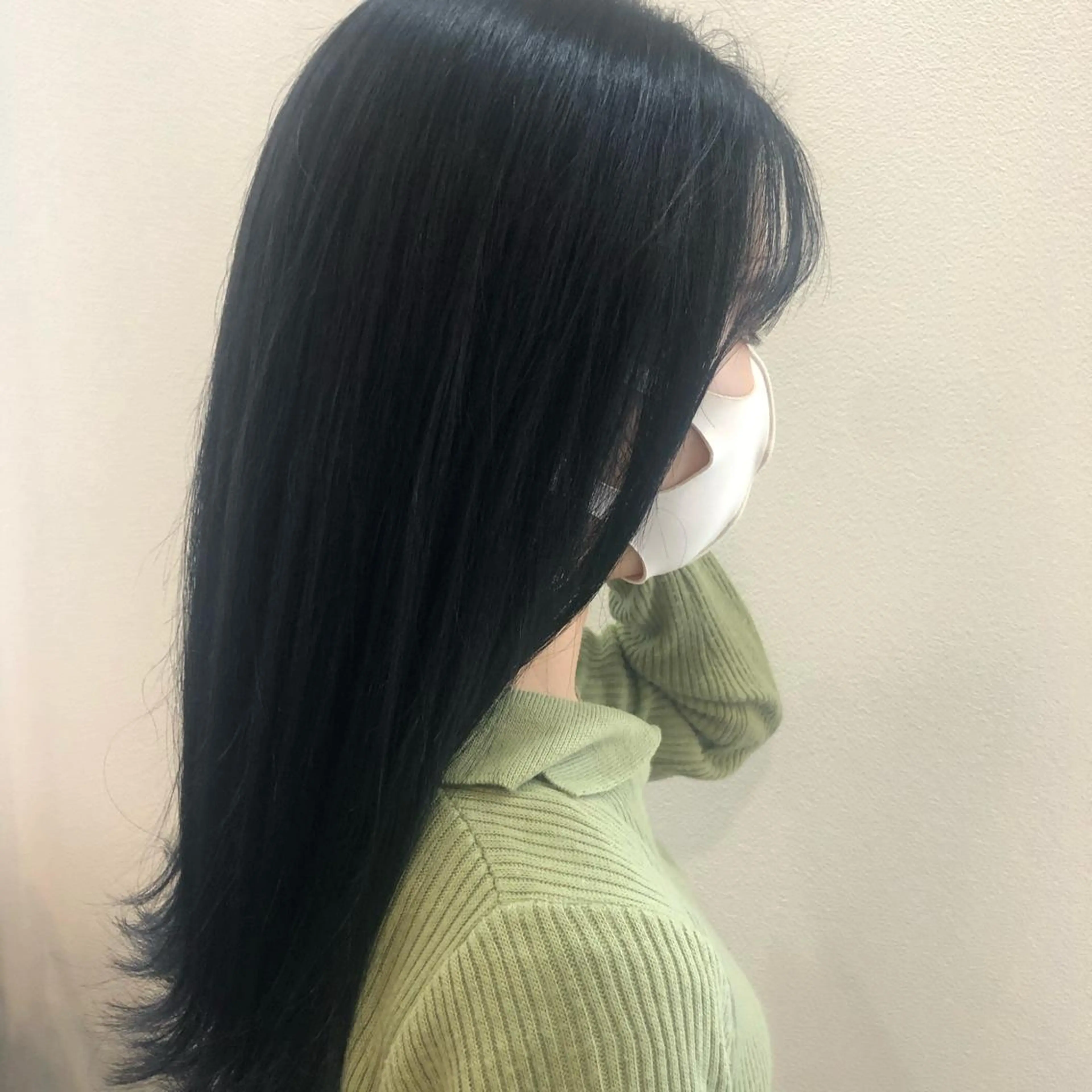 ロング カラー 黒髪 ブルーカラー ブルーブラック 🫧chinatsu 🫧のヘアスタイル