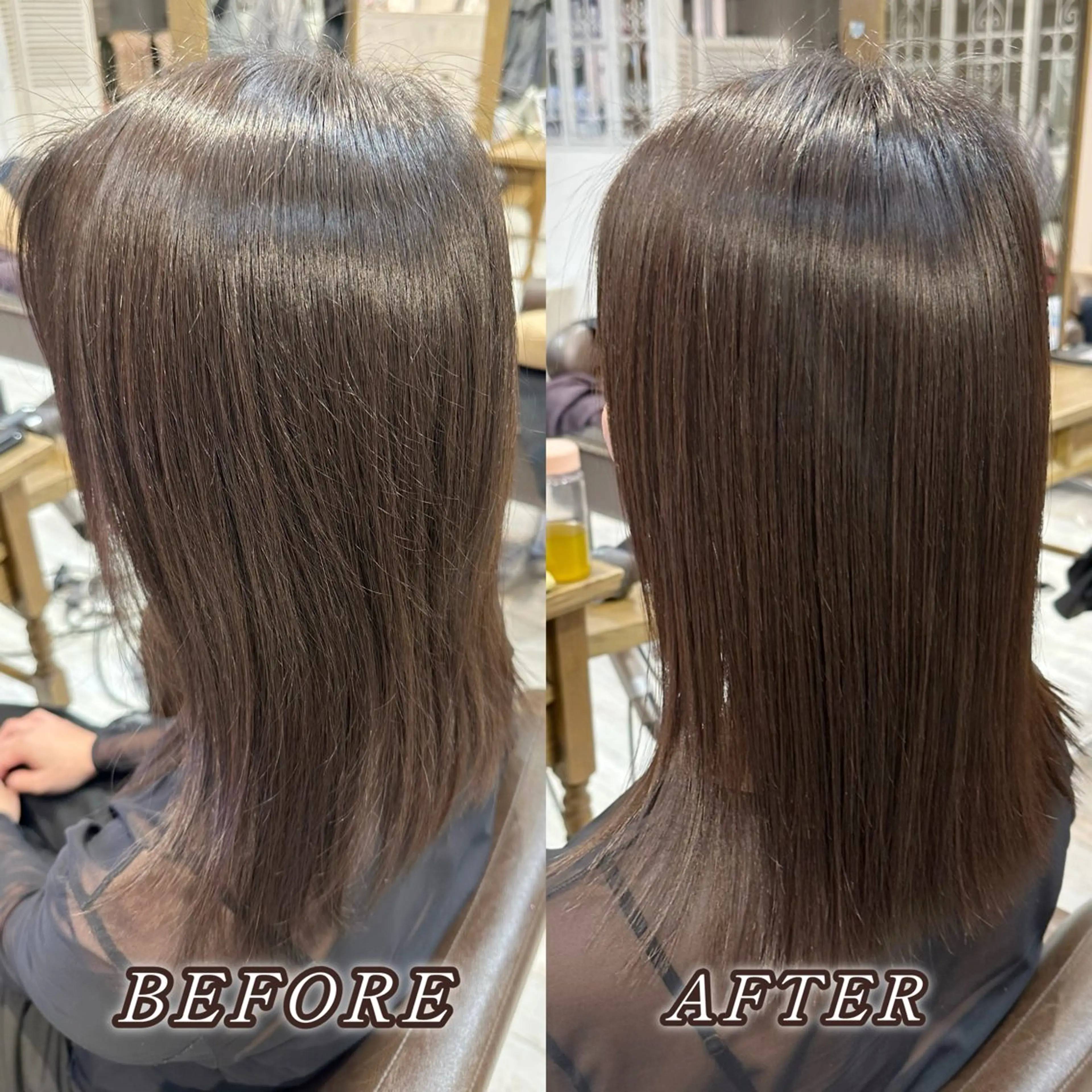 セミロング 縮毛矯正 縮毛矯正/ショート/ レイヤー/畑中正敏のヘアスタイル