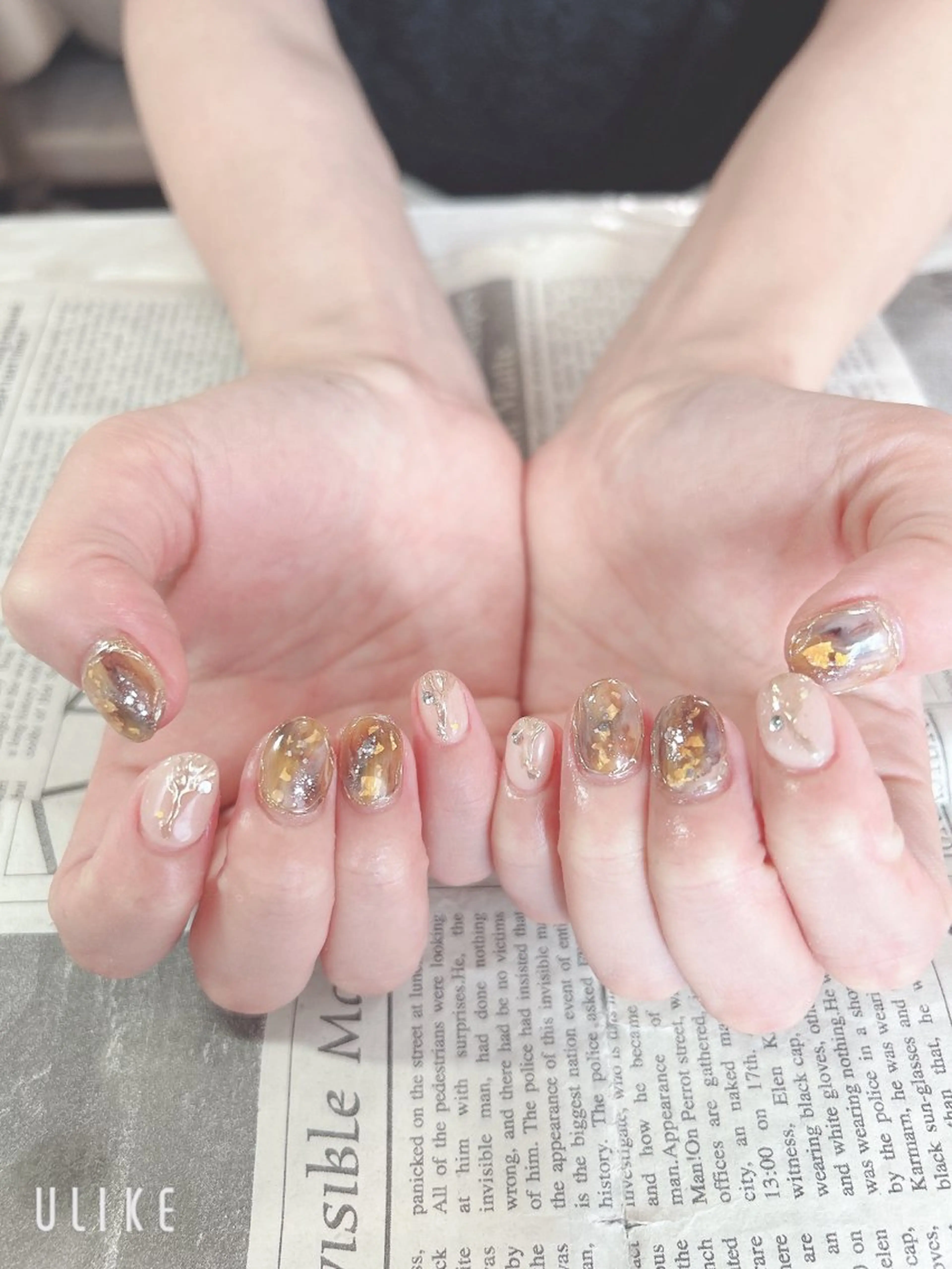 ネイル ミラーネイル ハンドネイル ハンドケア 森山 舞のネイルデザイン