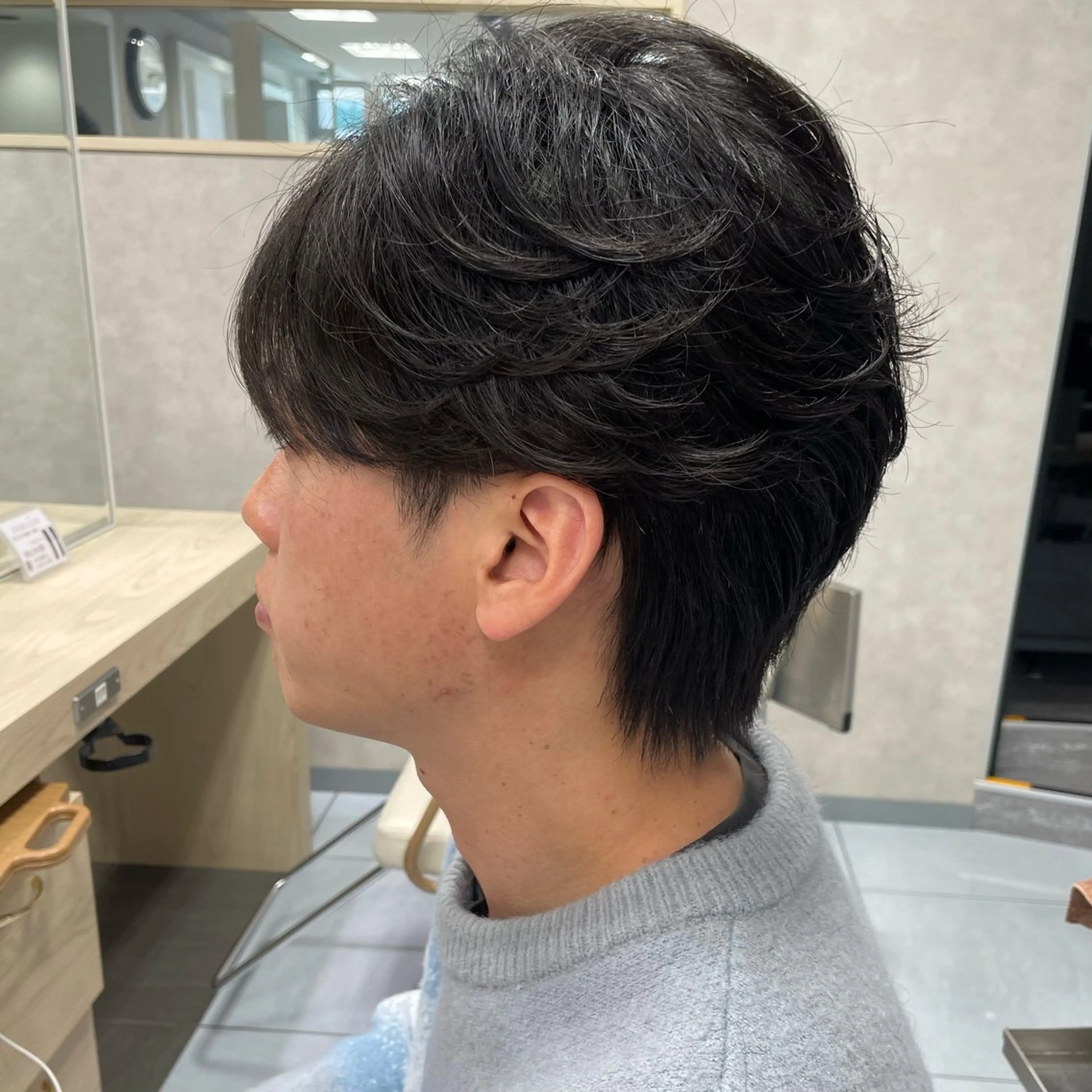 パーマ メンズ カット パーマ ダウンパーマ特化💎 ボブ・レイヤーりなのヘアスタイル