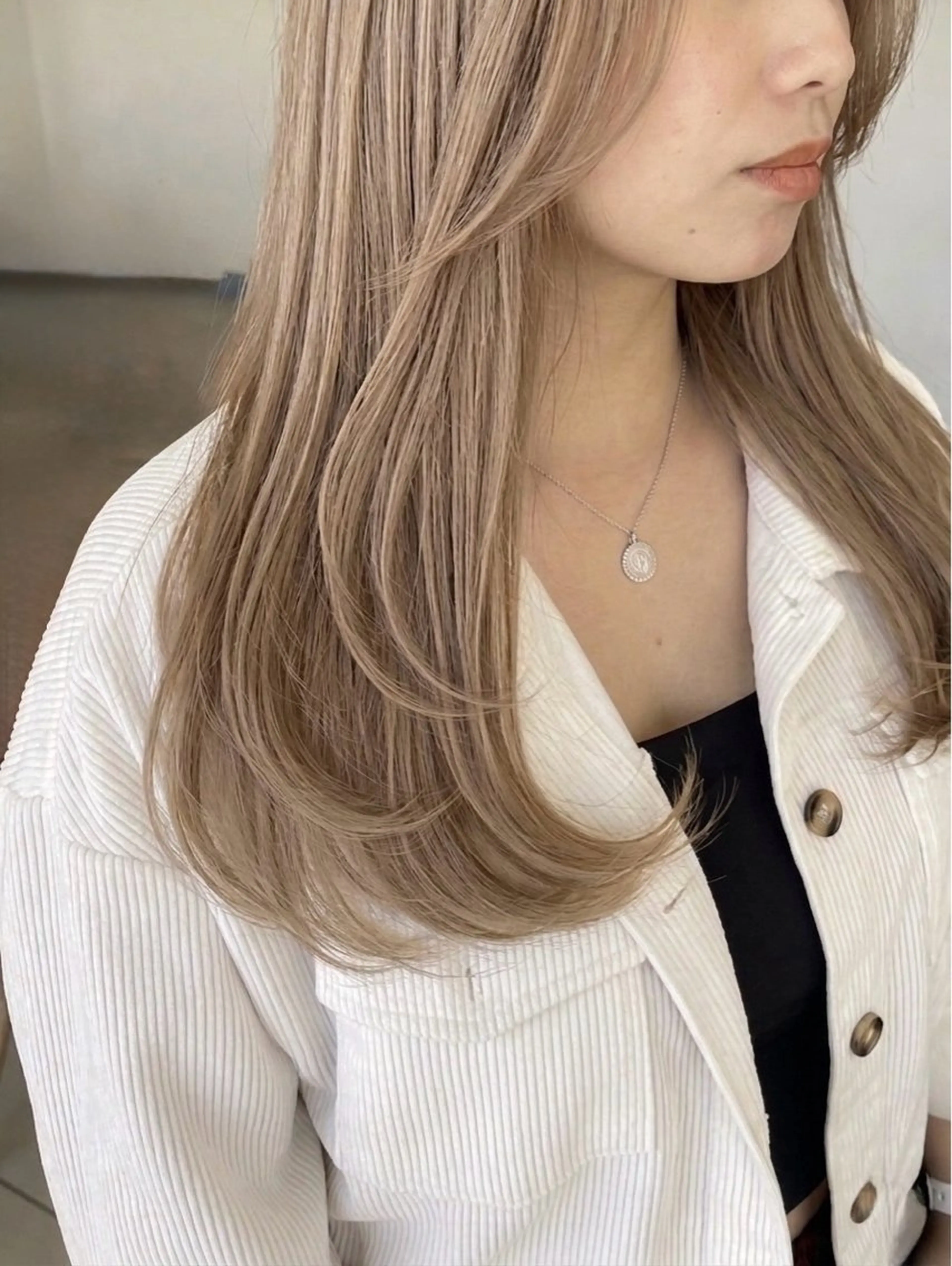ロング カラー ヘアカラー 💎ハイトーン‪× 透明感カラー Rioのヘアスタイル