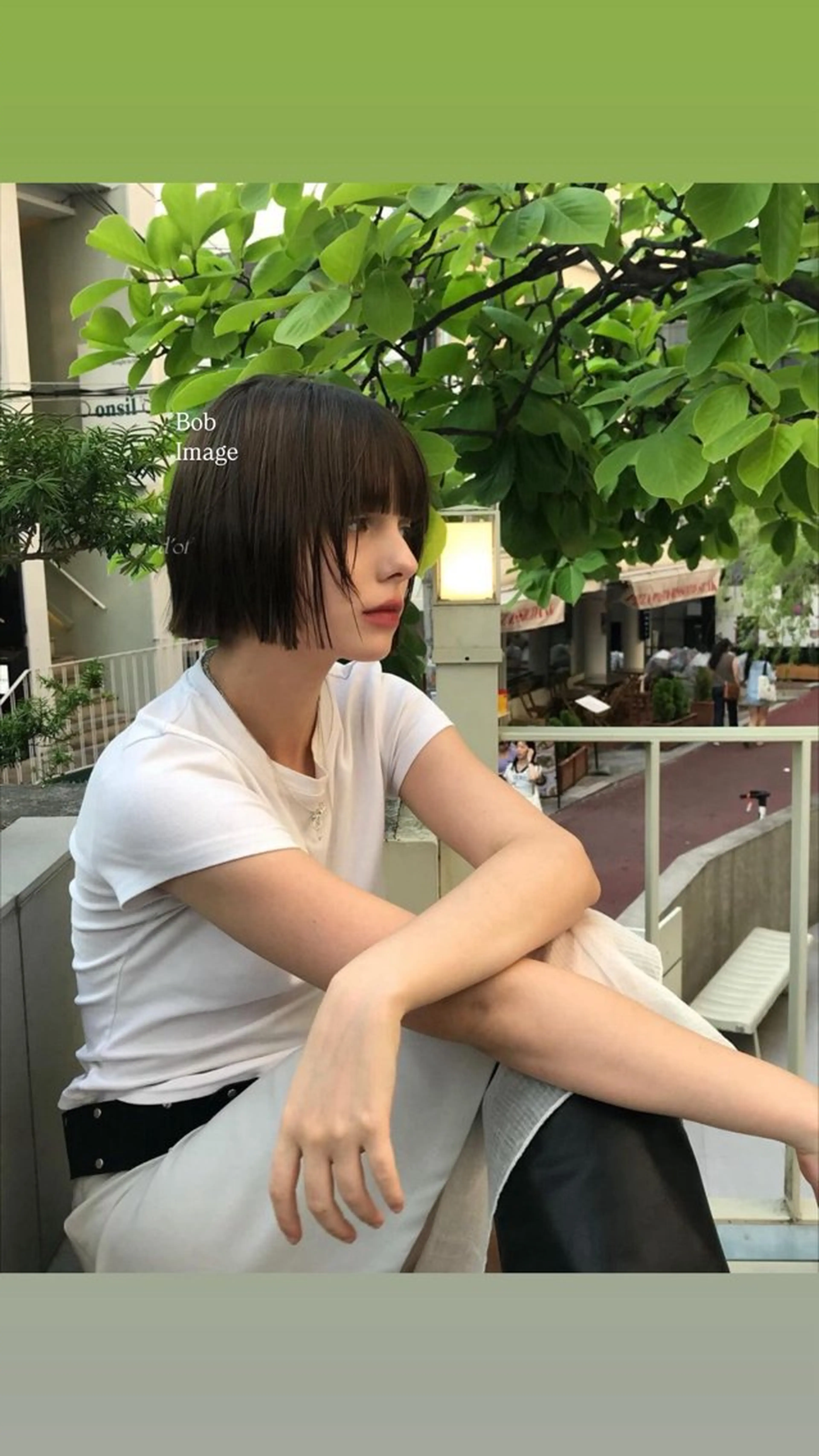 ミディアム ボブ 西脇 弥生のヘアスタイル