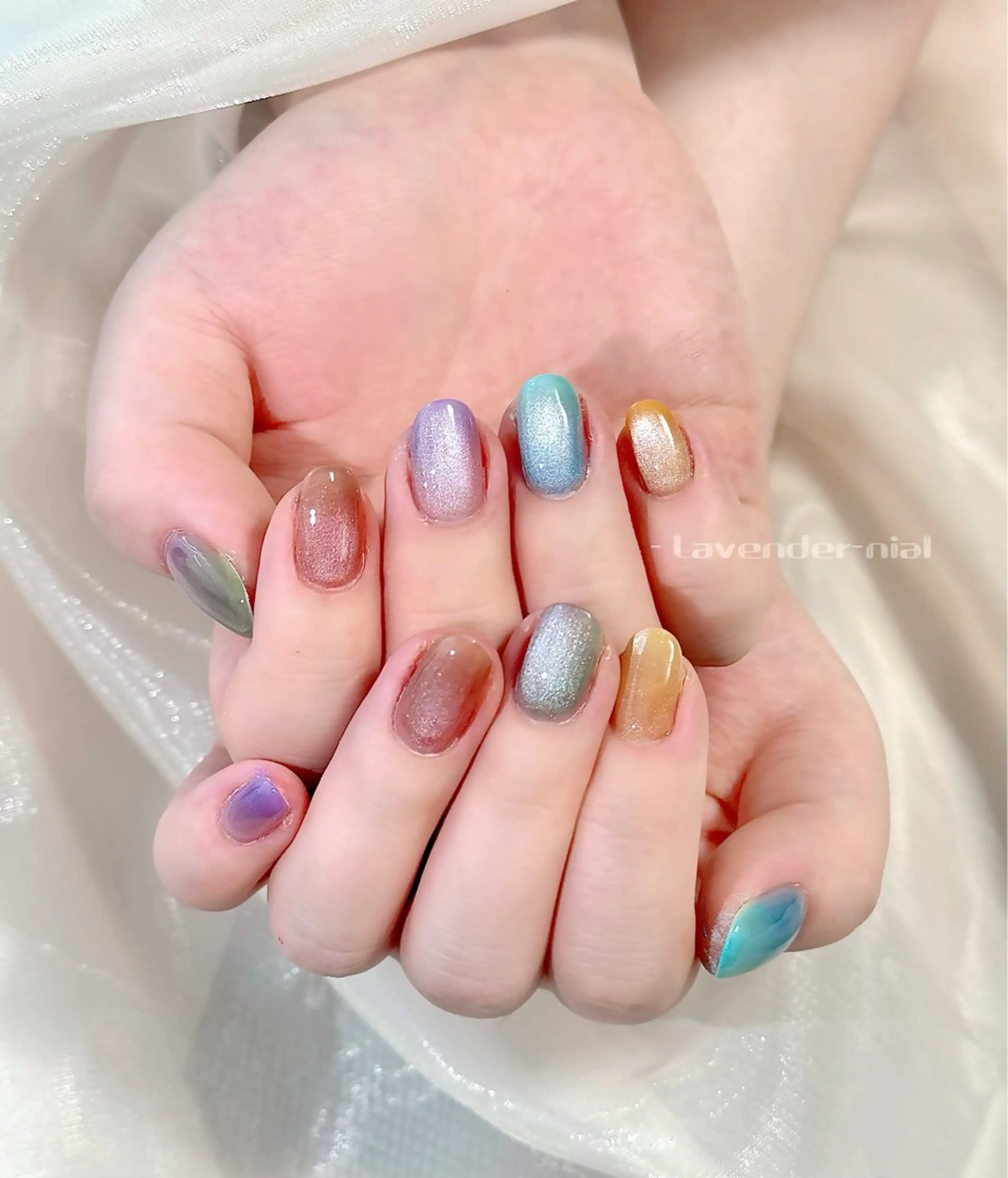 ネイル ハンドネイル Lavender nail·北18条のネイルデザイン