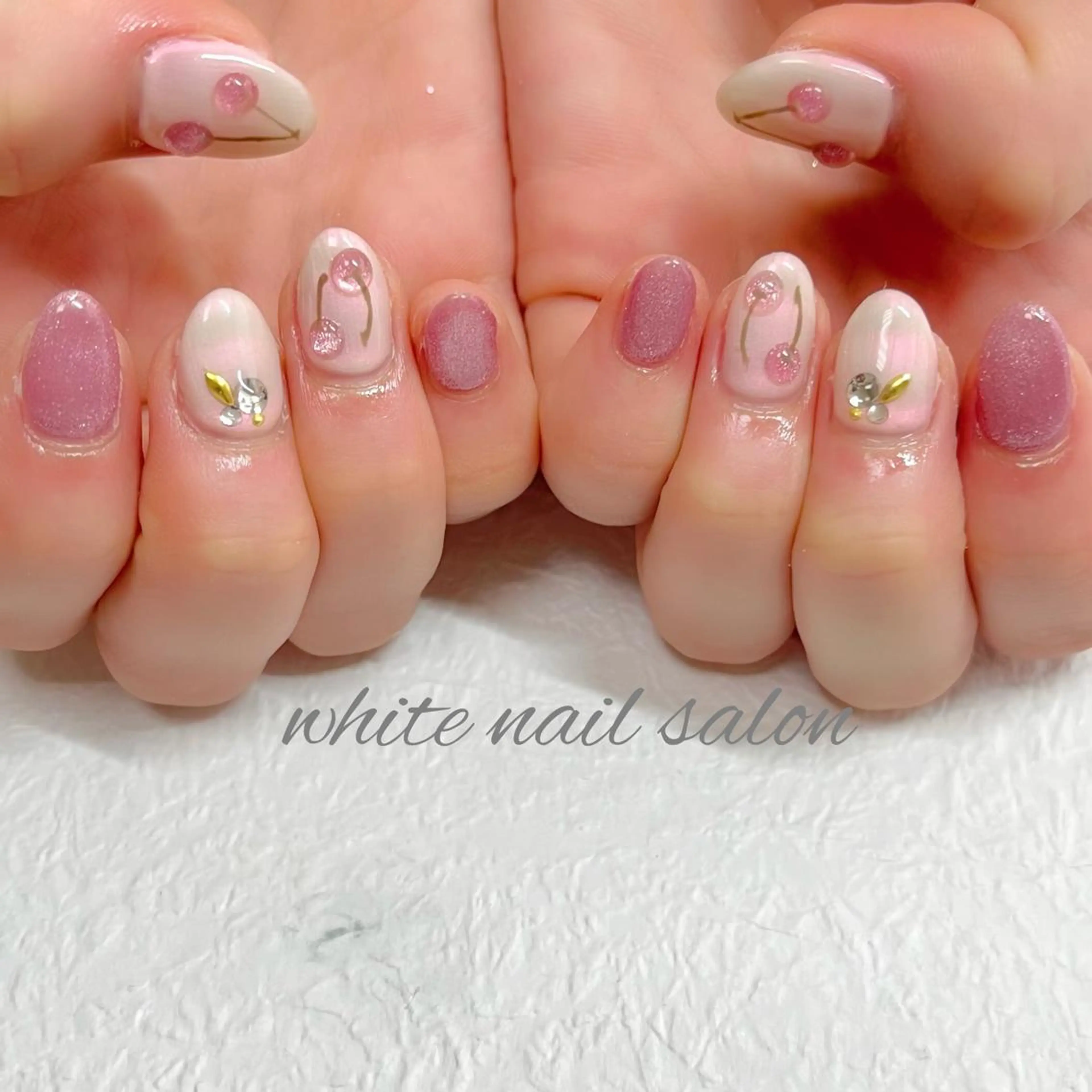 ネイル アートネイル フットネイル ジェルネイル ハードジェル ラメ(グリッター) ハンドネイル white nail salonのネイルデザイン