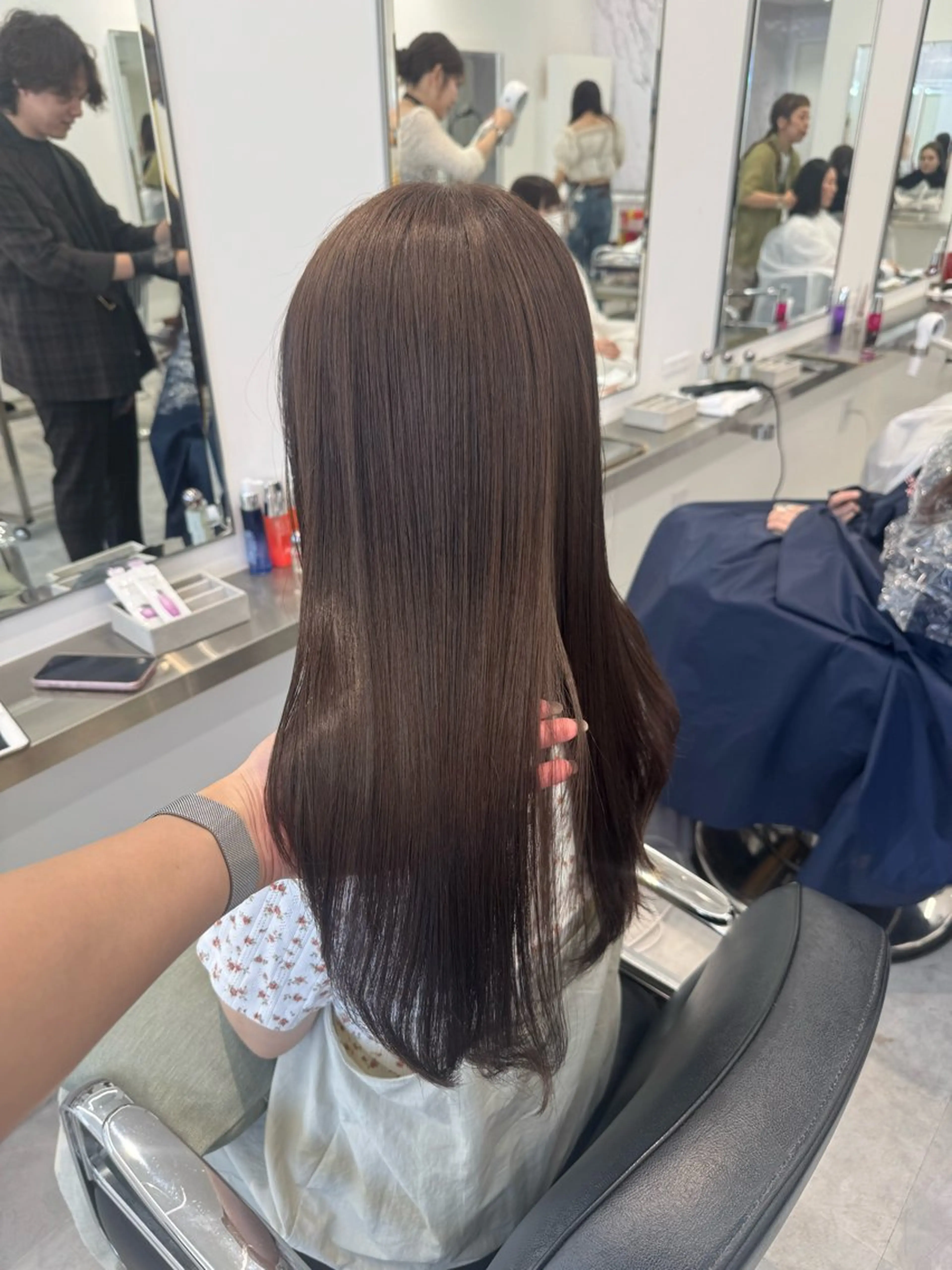 ロング カラー ヘアカラー トリートメント ParveMix🍀 藤原愛未のヘアスタイル