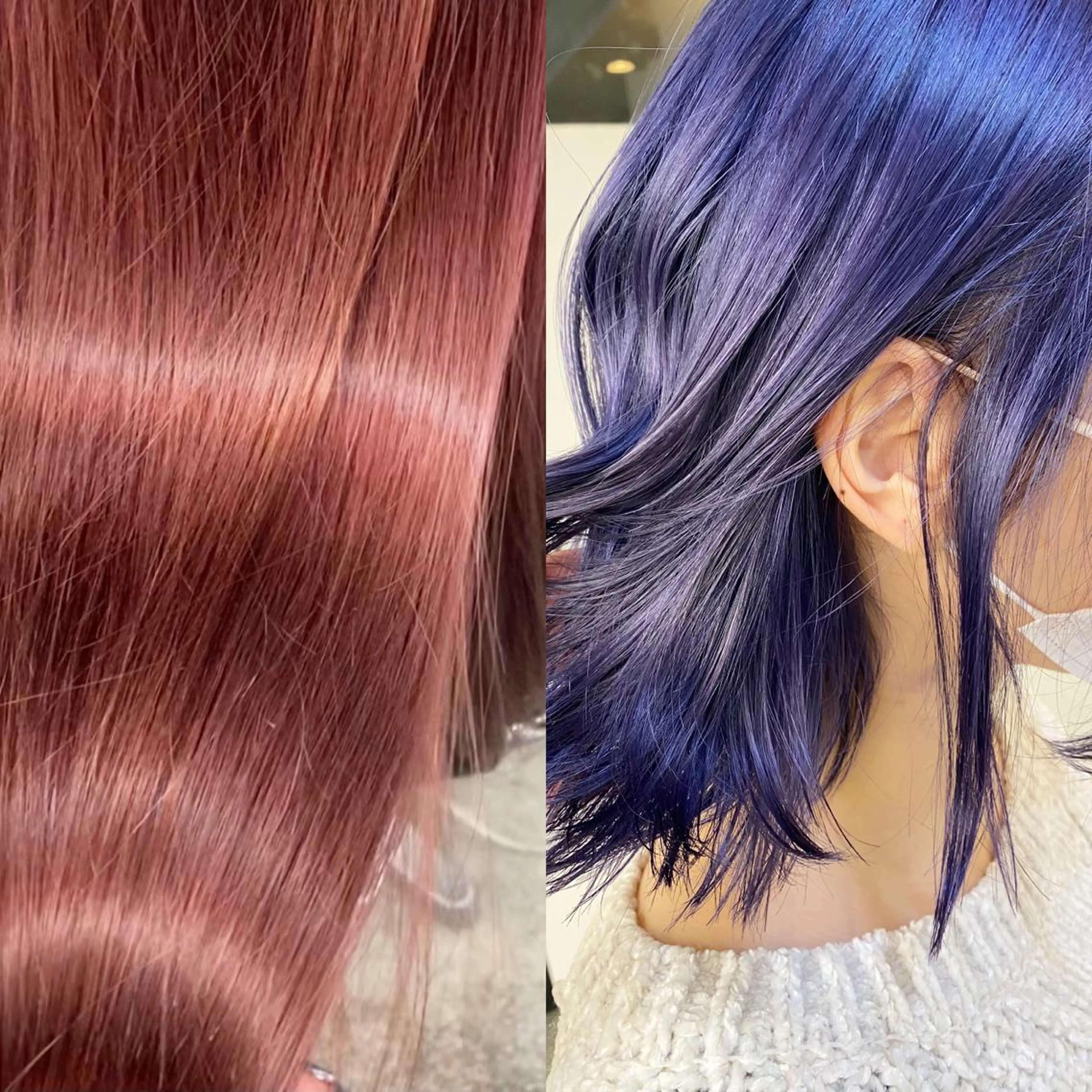 セミロング カラー パーマ ヘアアレンジ ✨艶髪✨ 奈須晴香のヘアスタイル