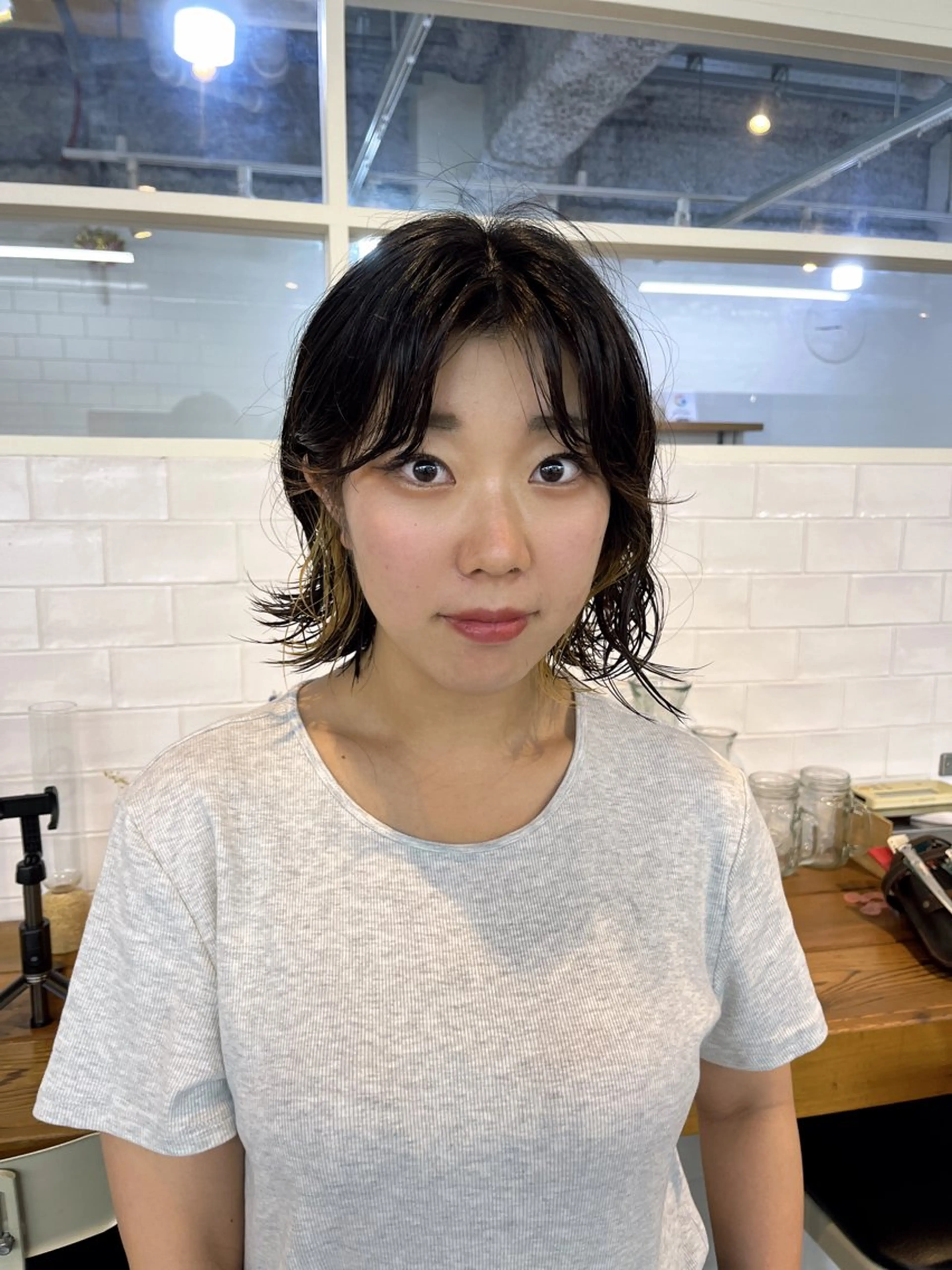 ショート パーマ カット パーマ KOKI/ ボブ/ パーマ/透明感カラーのヘアスタイル