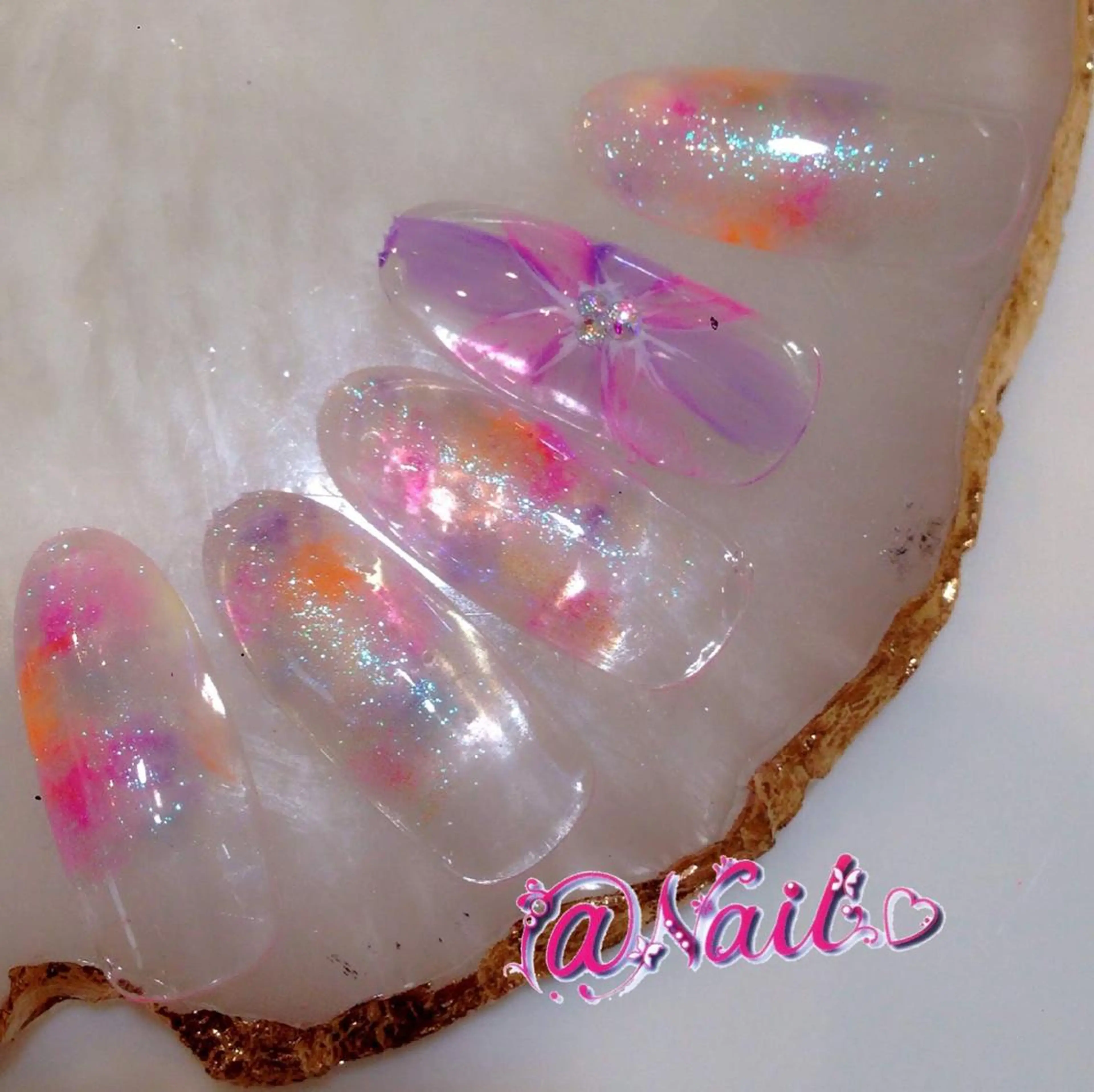 ネイル ネイルチップ 小尾 栞のネイルデザイン