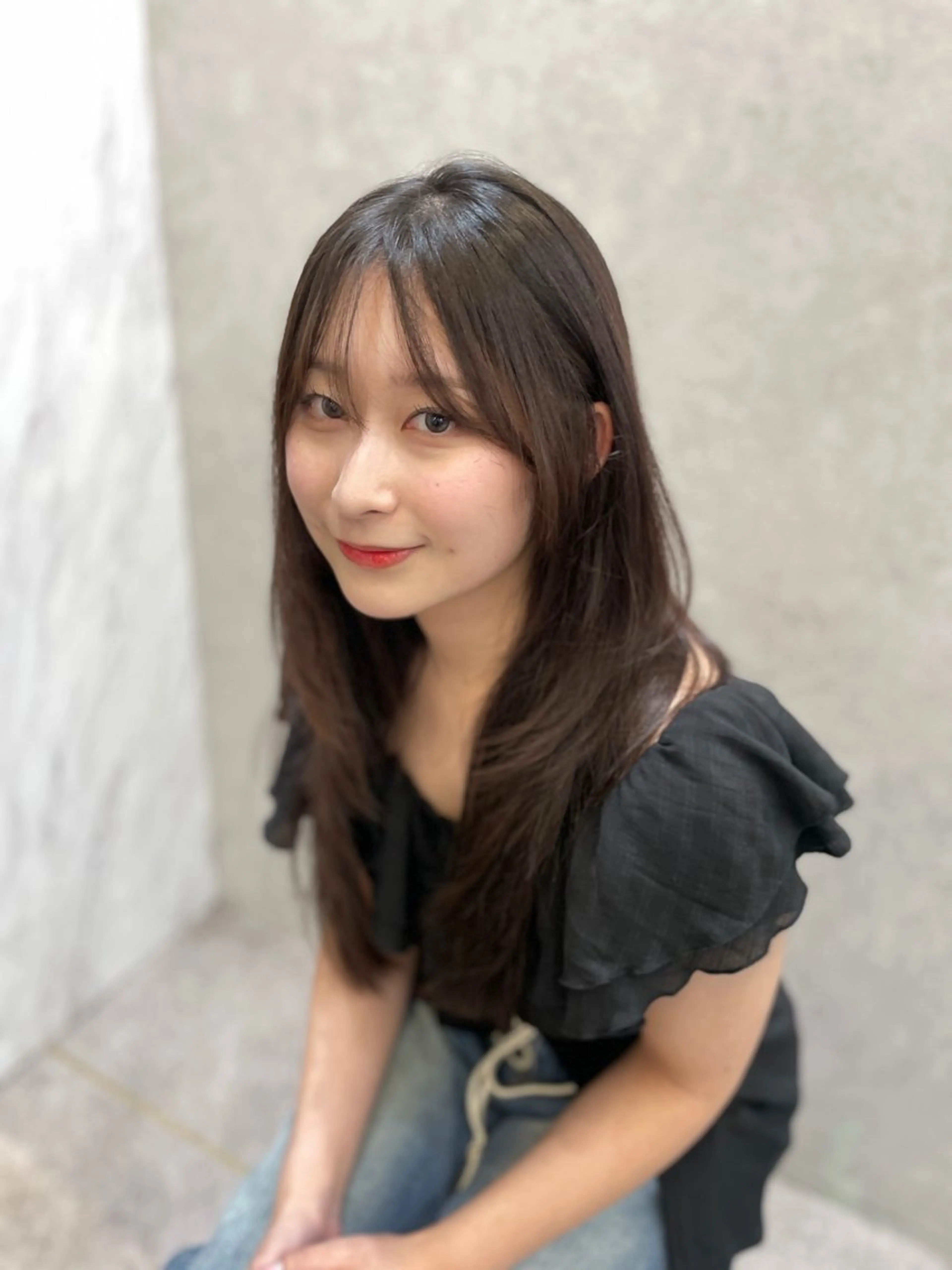 セミロング カット MOE 福岡韓国ヘア✧︎のヘアスタイル