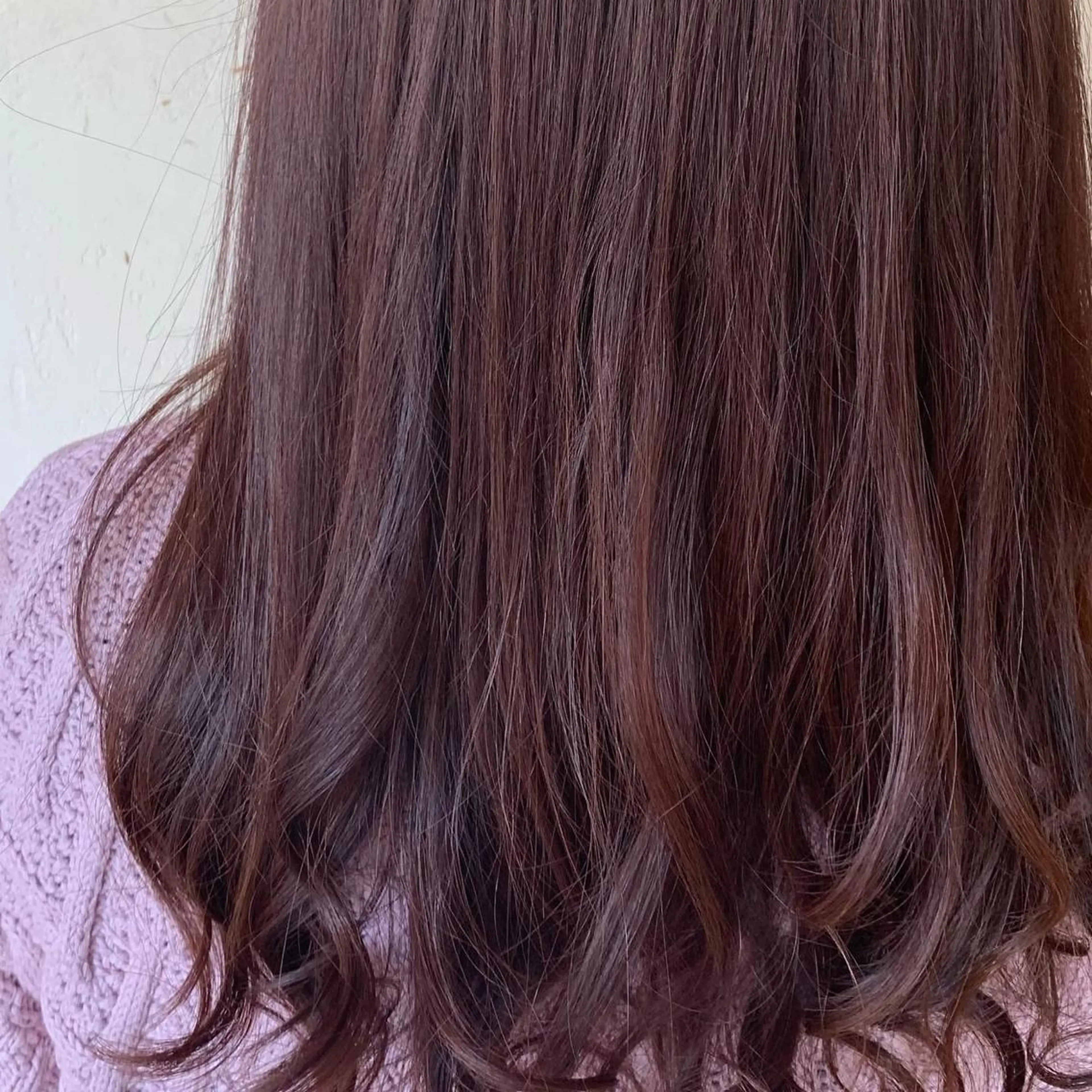 ロング 近鉄奈良 カラー　うのさくらのヘアスタイル