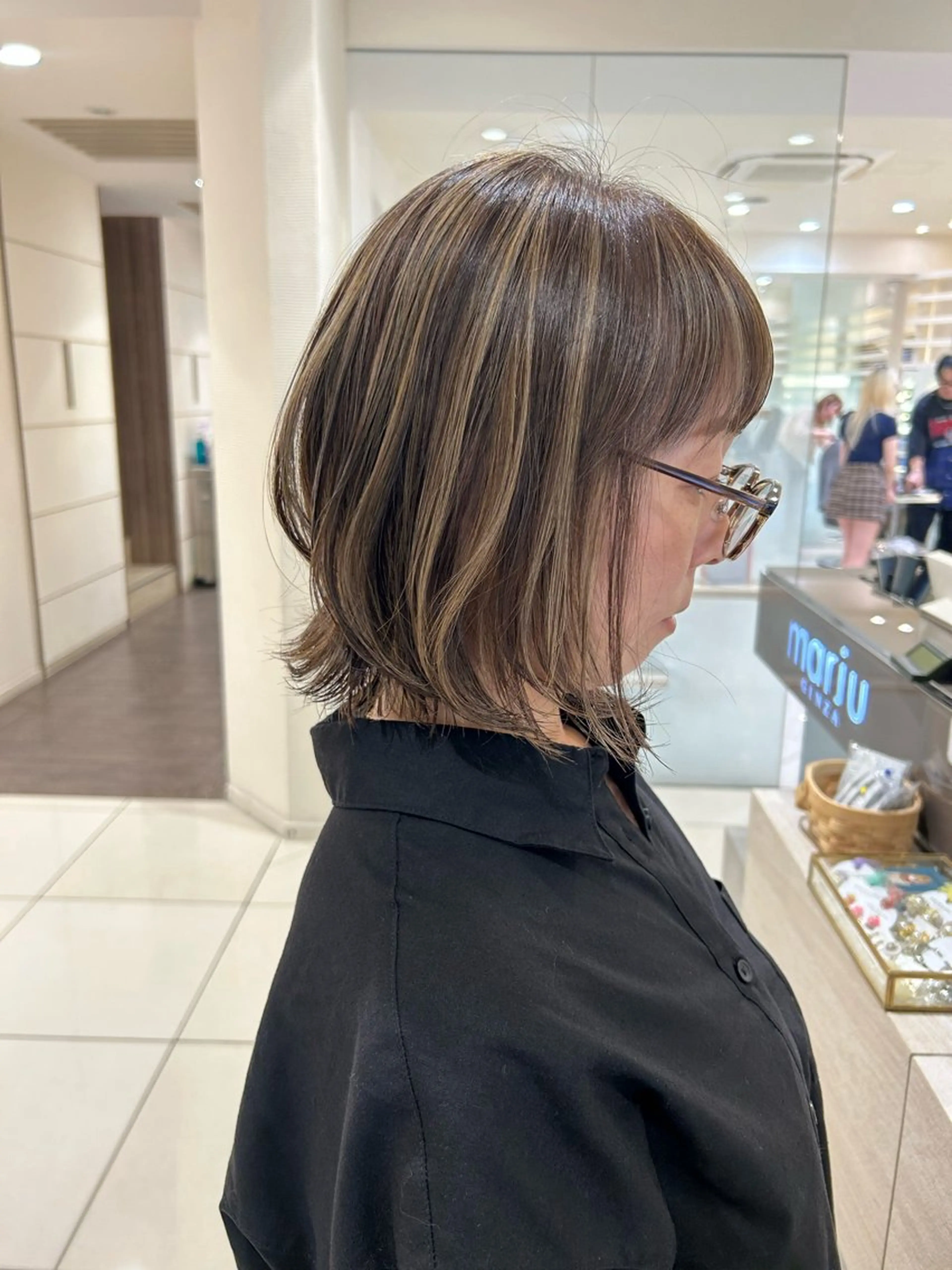 ミディアム カラー marju銀座 マージュギンザのヘアスタイル