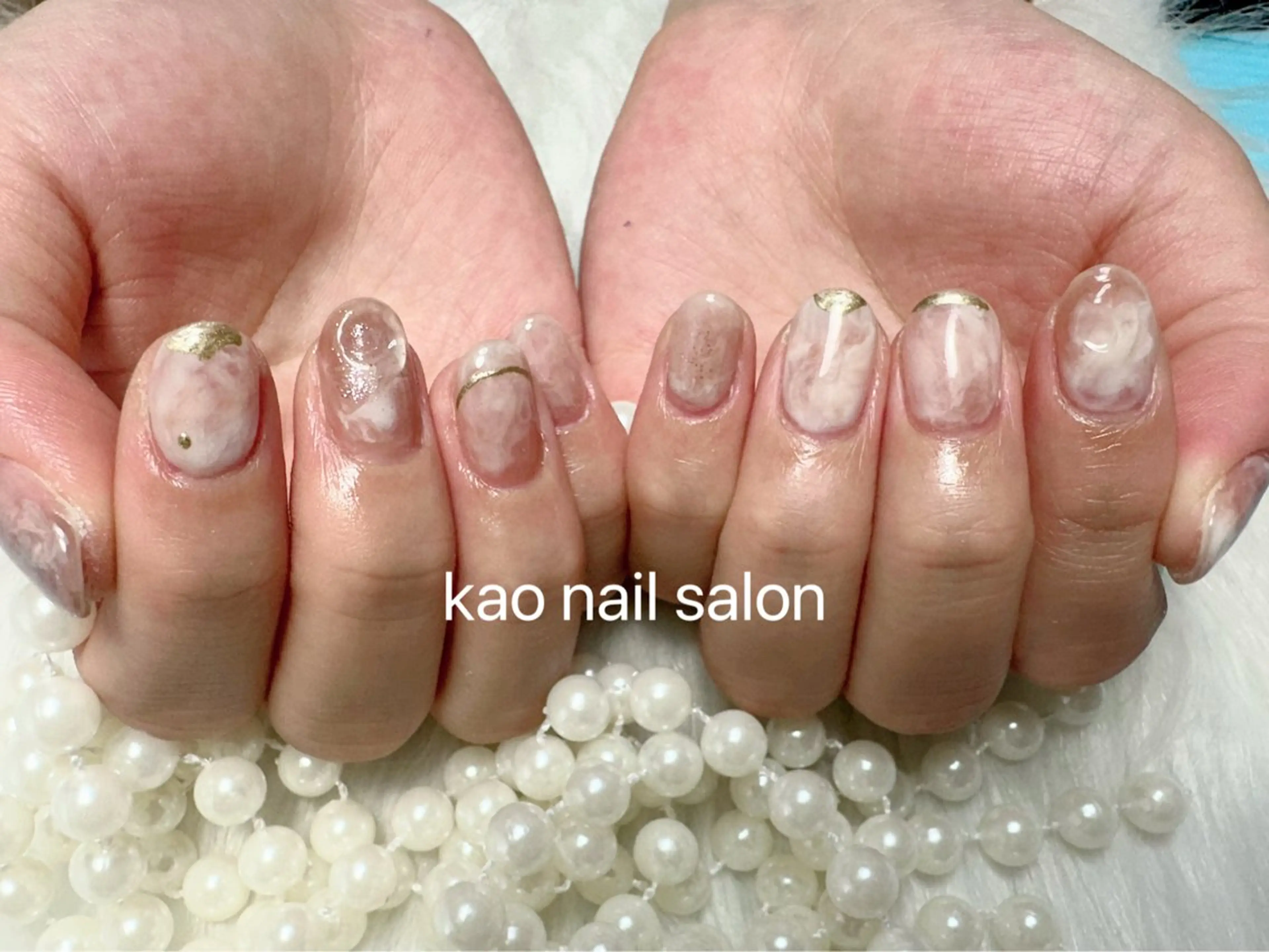 ネイル チークネイル 長さ出し フレンチネイル ジェルネイル ガラスフレンチ ハンドネイル kao nail マグネット/長さだしのネイルデザイン