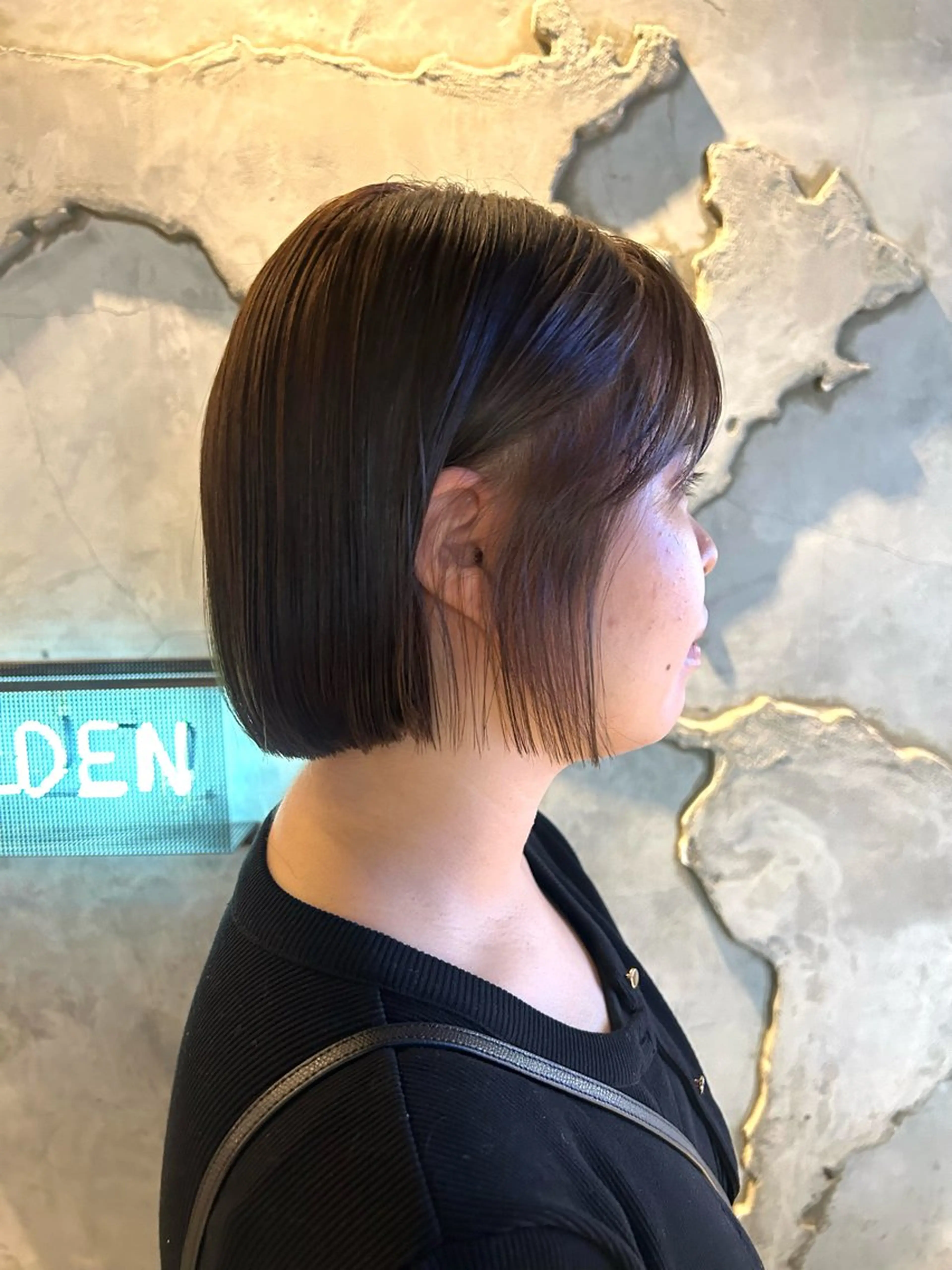 ショート ボブ カット 縮毛矯正 トリートメント ベージュ/透明感/ レイヤー/あやか💕のヘアスタイル