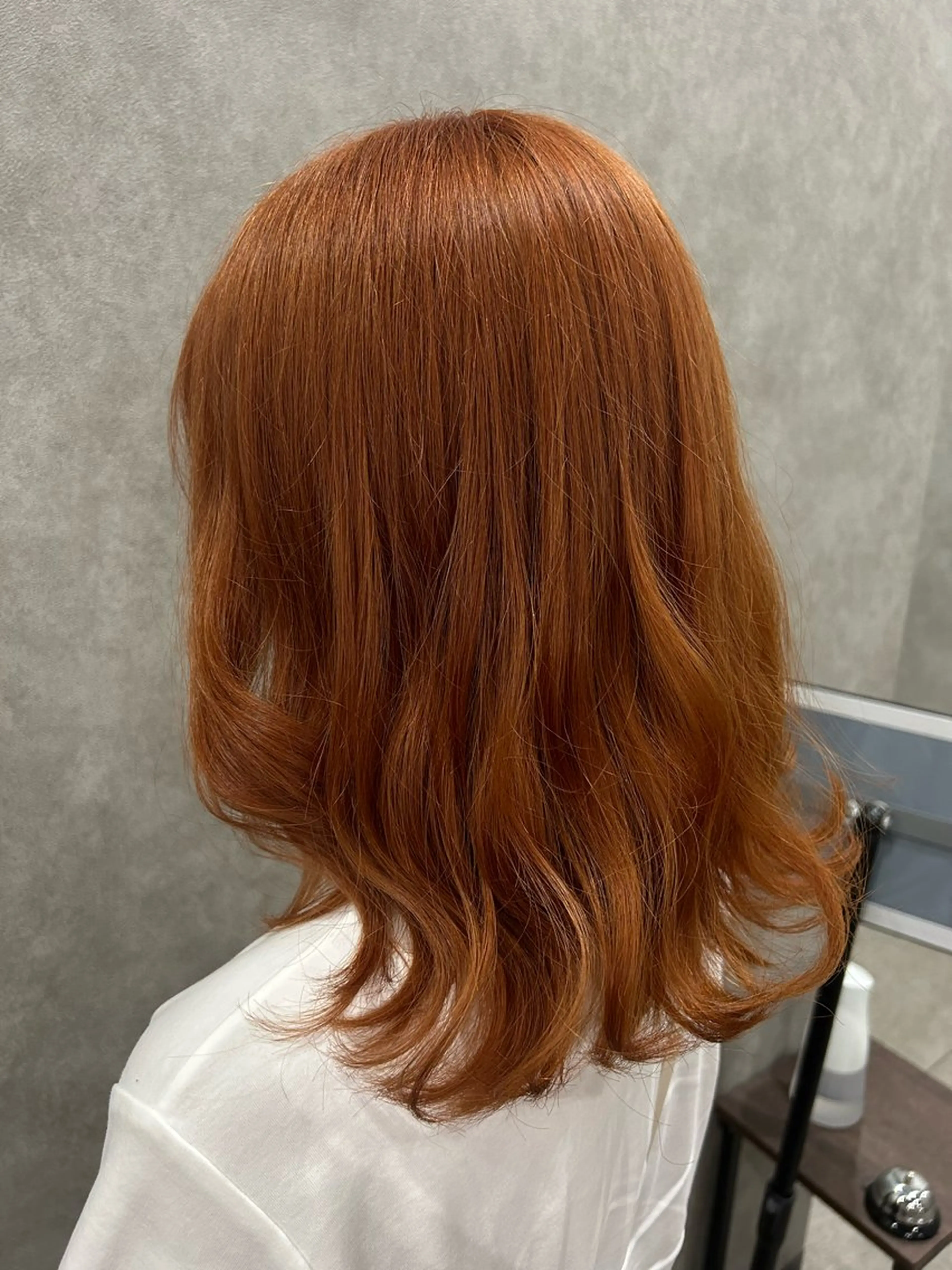 ミディアム カラー ブラウンカラー オレンジ オレンジブラウン ヘアカラー トリートメント ミルクティー職人× HIROSEのヘアスタイル