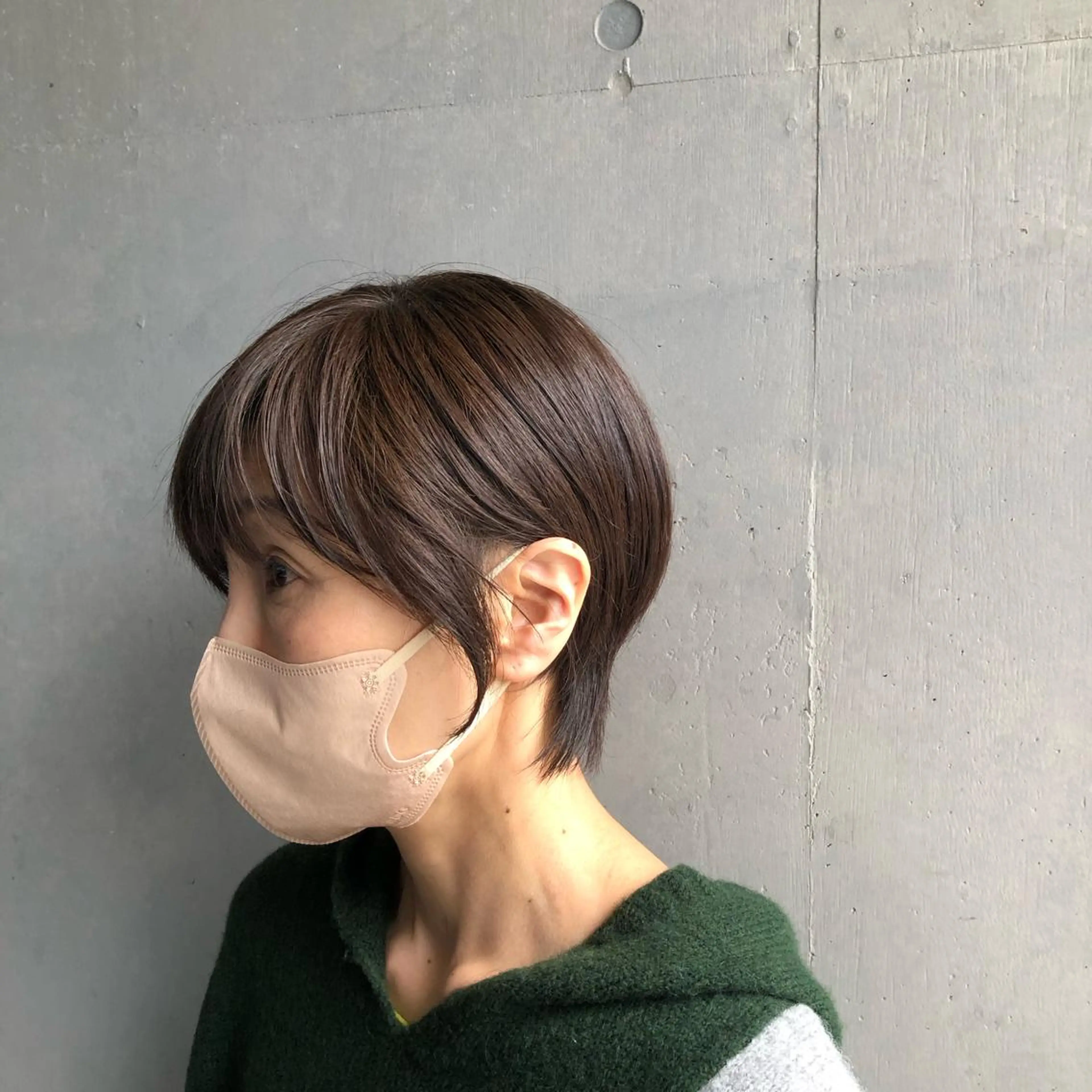 ショート アッシュ ハイライト カット ヘアカラー トリートメント Glanz hair 坂牛匠のヘアスタイル