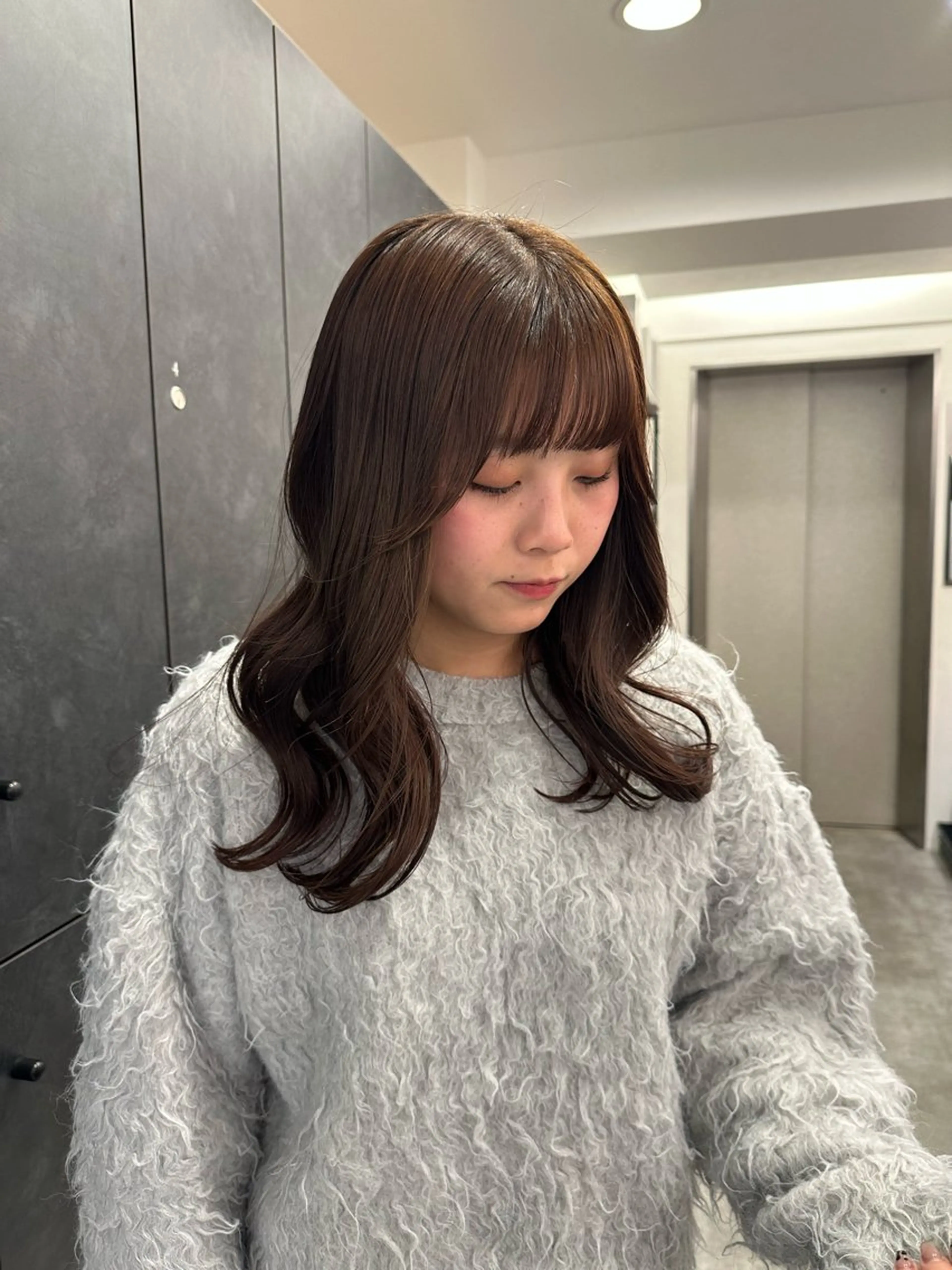 セミロング カラー 銀座/ヘアセット/ 島村美帆のヘアスタイル