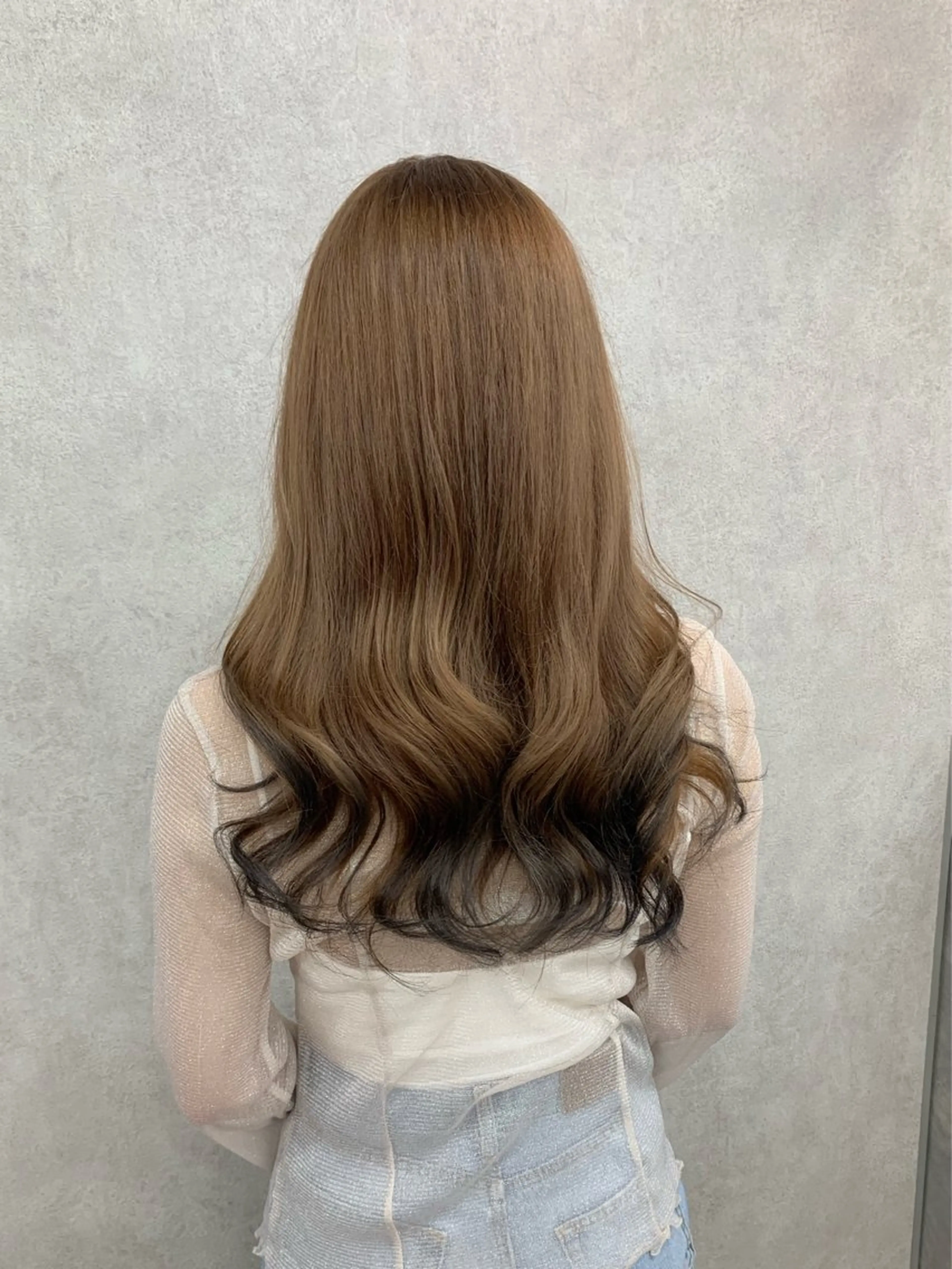 ロング カラー ヘアカラー トリートメント ヘッドスパ ハイトーン・ブリーチ ムラ修正　八須　錬のヘアスタイル