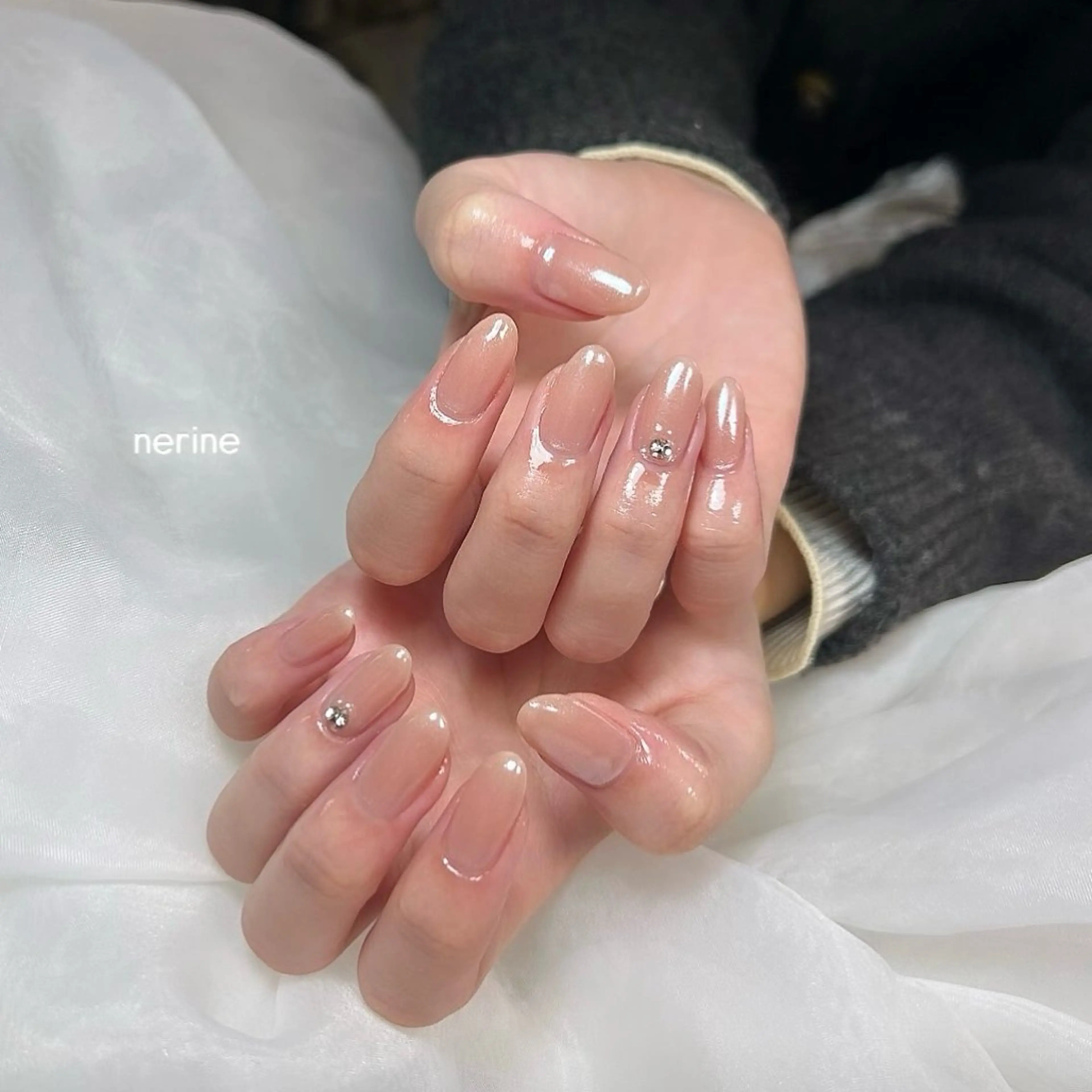 ネイル オーロラネイル ハンドネイル nail salon nerineのネイルデザイン