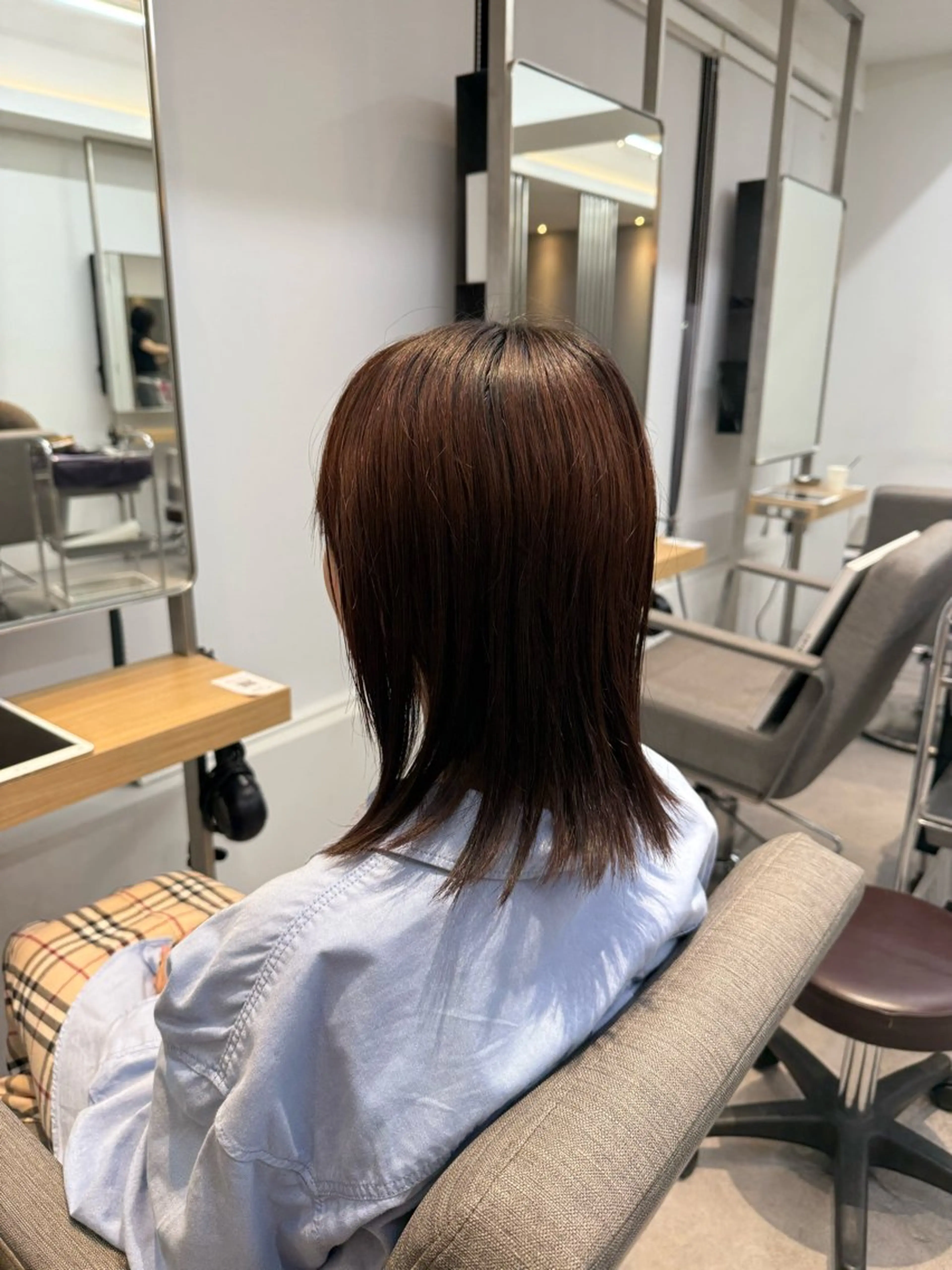 ミディアム ヘアカラー トリートメント 横浜/髪質改善/ 艶髪/shoのヘアスタイル